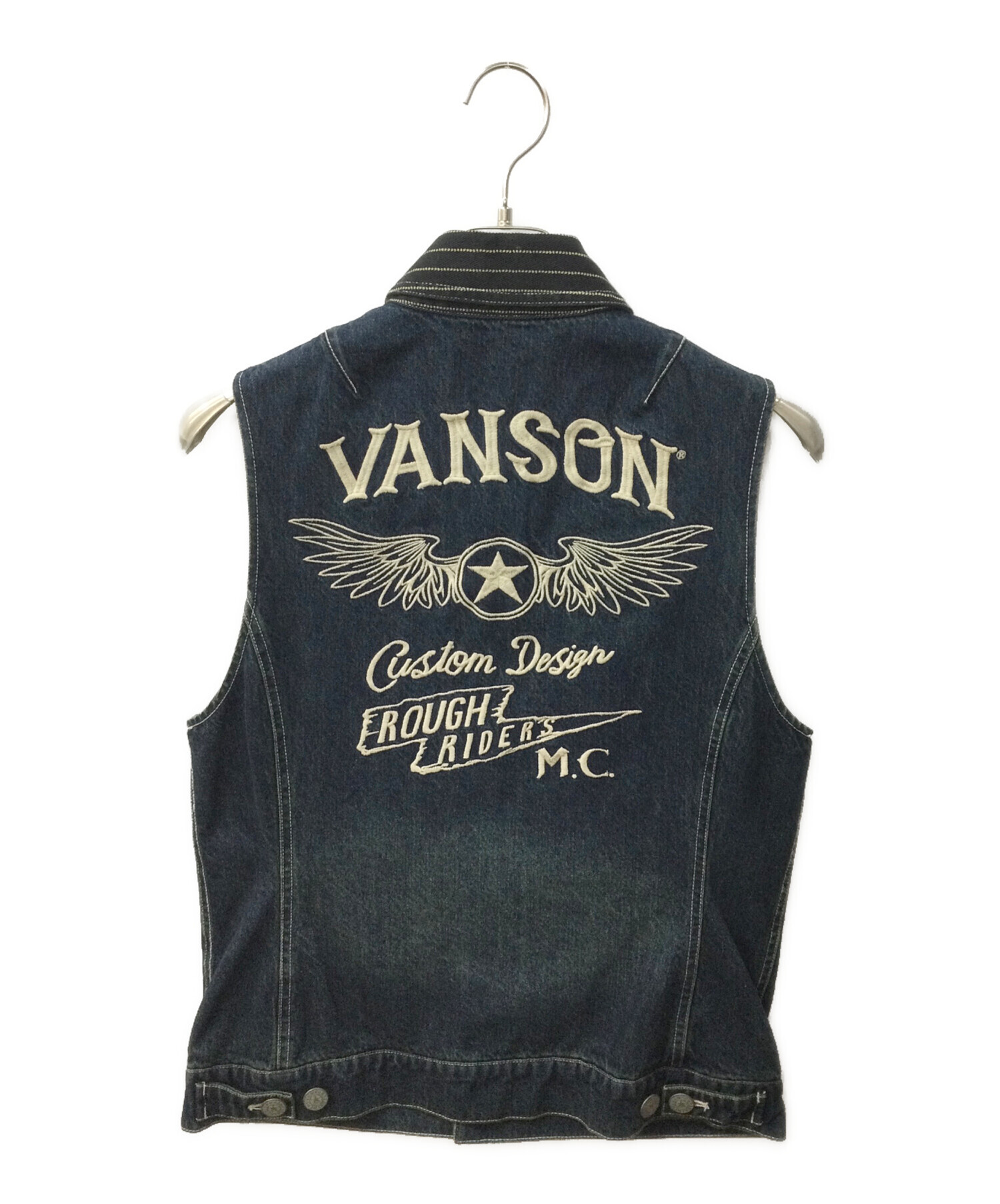 中古・古着通販】VANSON (バンソン) ウィングスター デニムベスト 