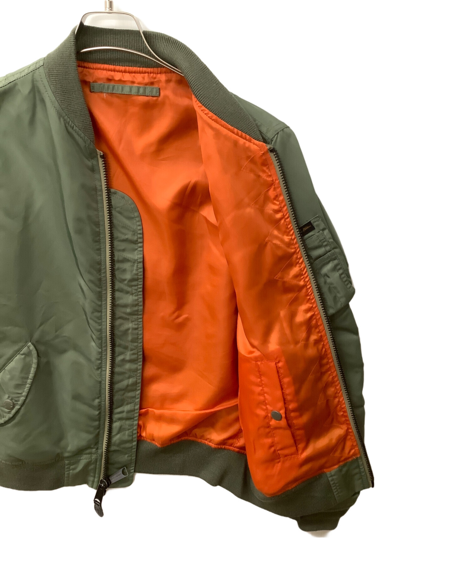 【美品】AVIREX PX MA-1 フライトジャケット カーキ×オレンジ L 中古・古着通販】AVIREX (アヴィレックス) 8415-818-7352 MA-1フライト