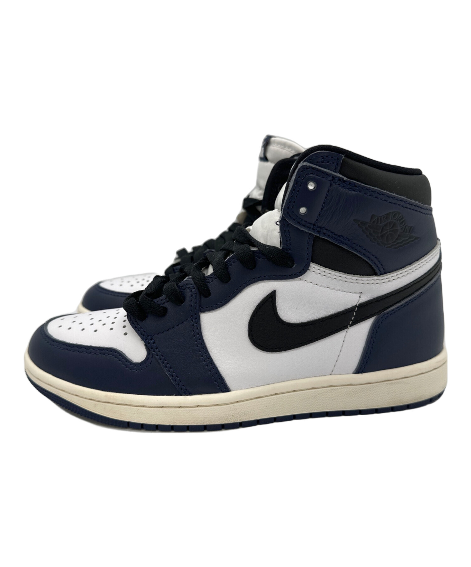 中古・古着通販】NIKE (ナイキ) AIR JORDAN 1 RETRO HIGH OG ネイビー 