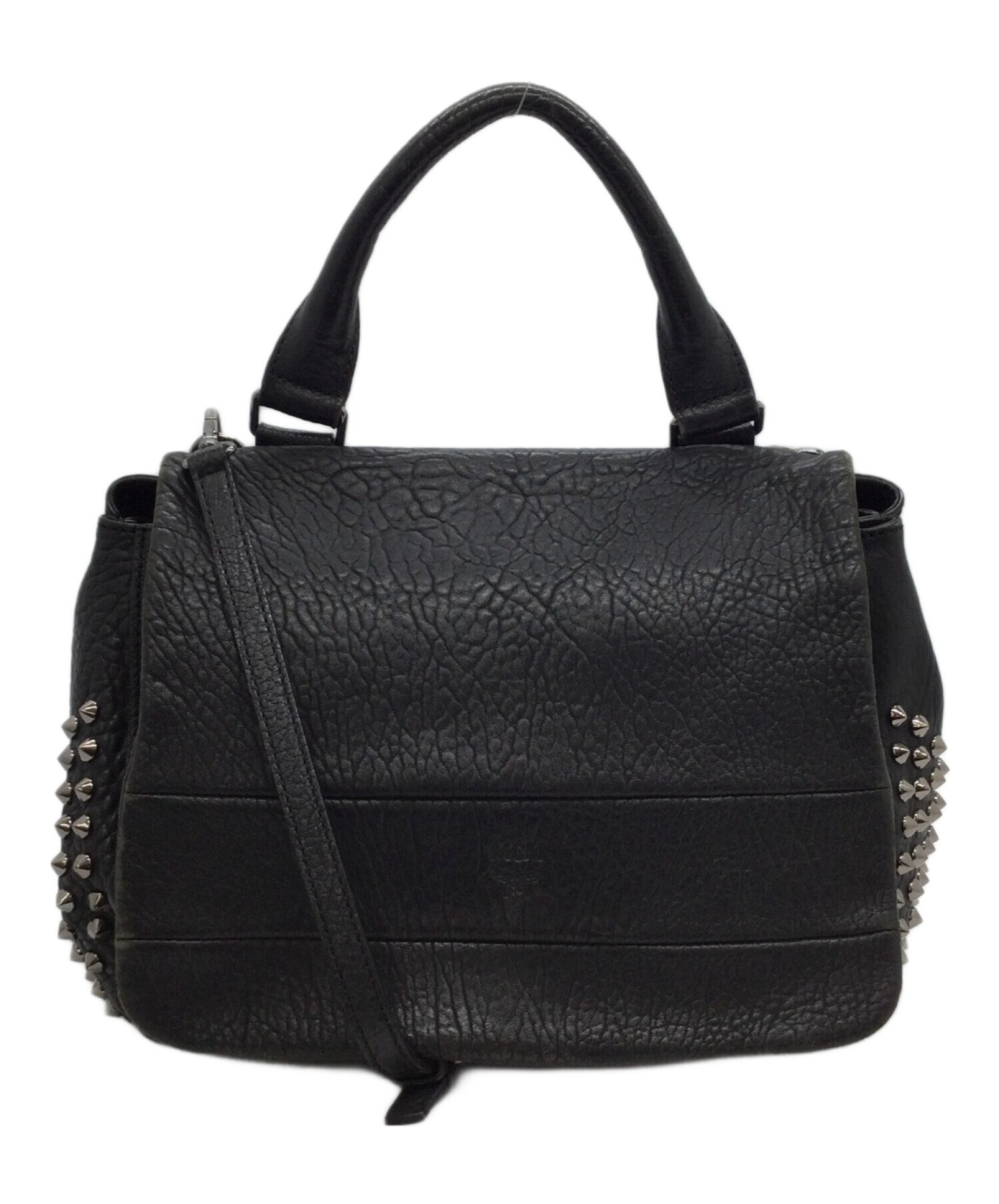 中古・古着通販】MCM (エムシーエム) スタッズショルダーバッグ
