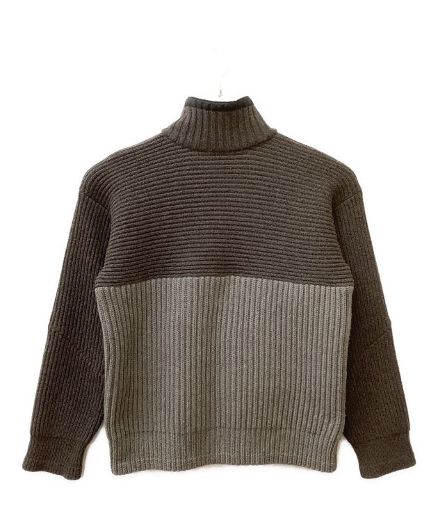 sacai ニットブルゾン 中古・古着通販】sacai (サカイ) ニットブルゾン ブラウン