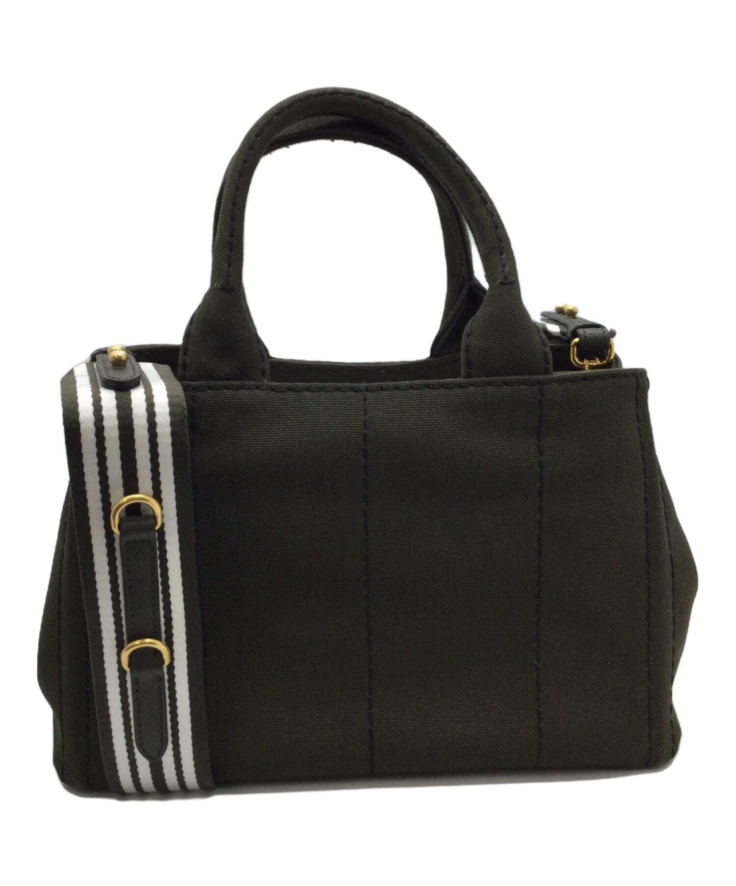 中古・古着通販】PRADA (プラダ) 2WAYバッグ カナパショルダー カーキ 