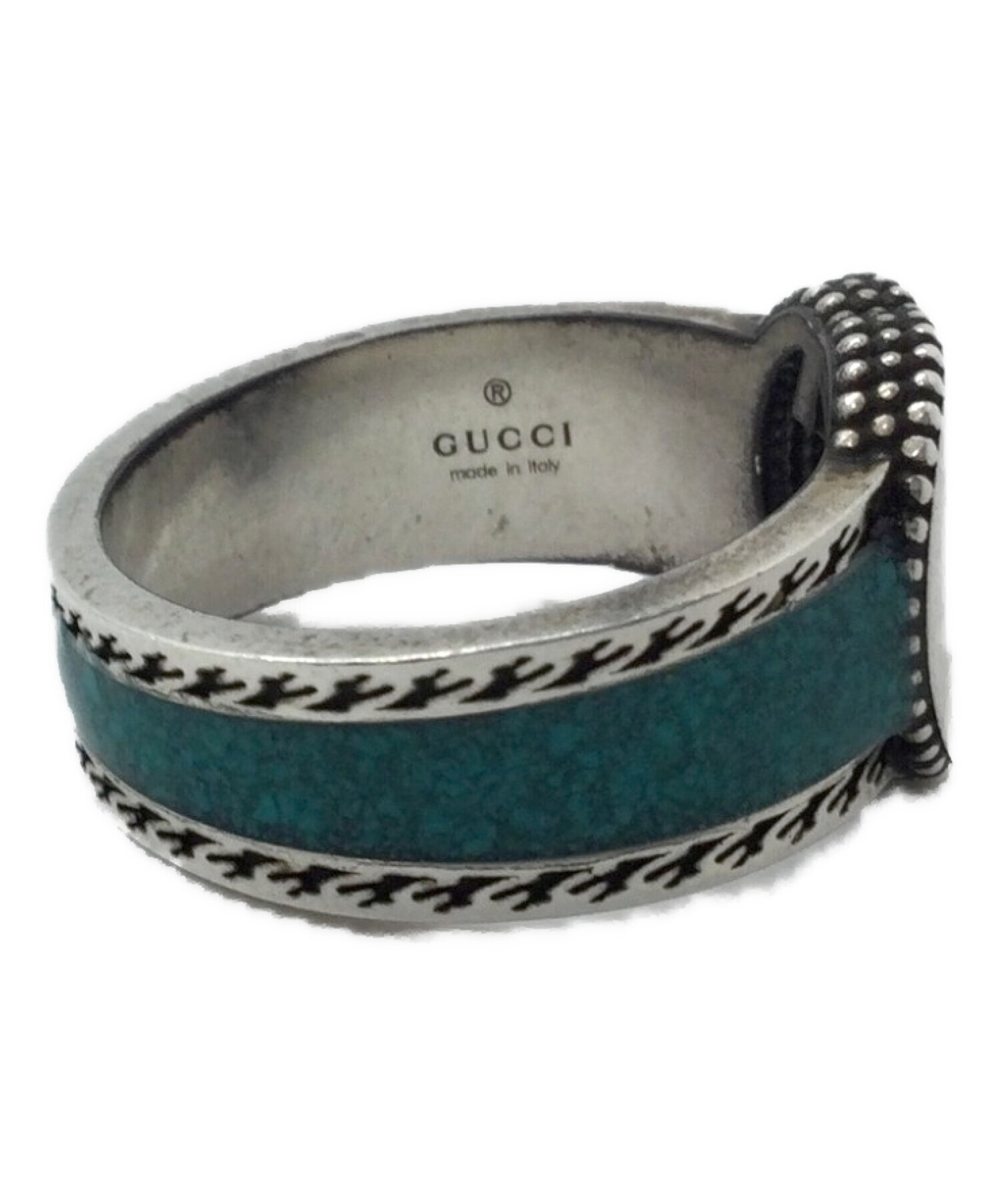 GUCCI インターロッキングG シルバーリング 17号