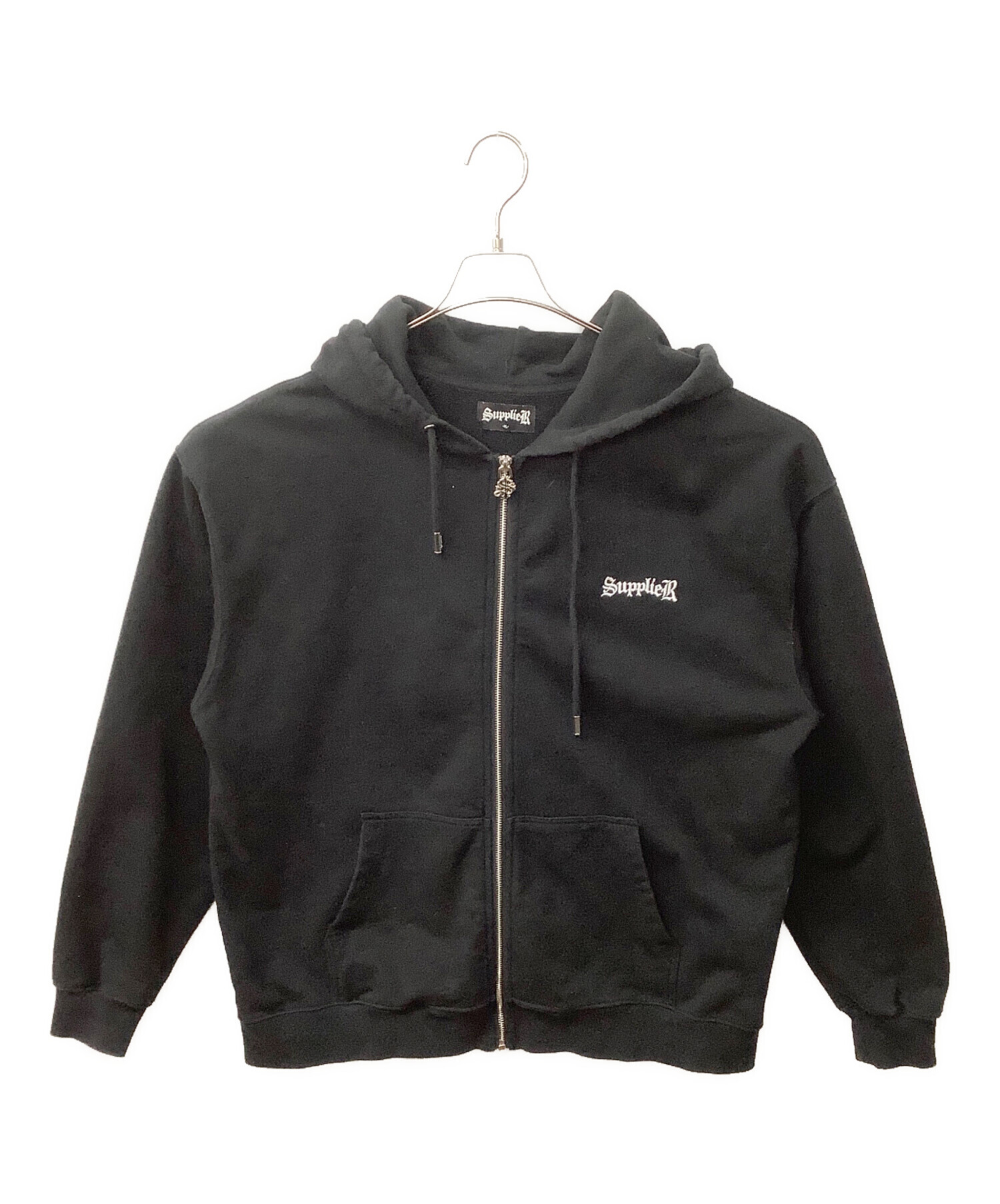 中古・古着通販】SUPPLIER (サプライヤー) ジップパーカー ブラック