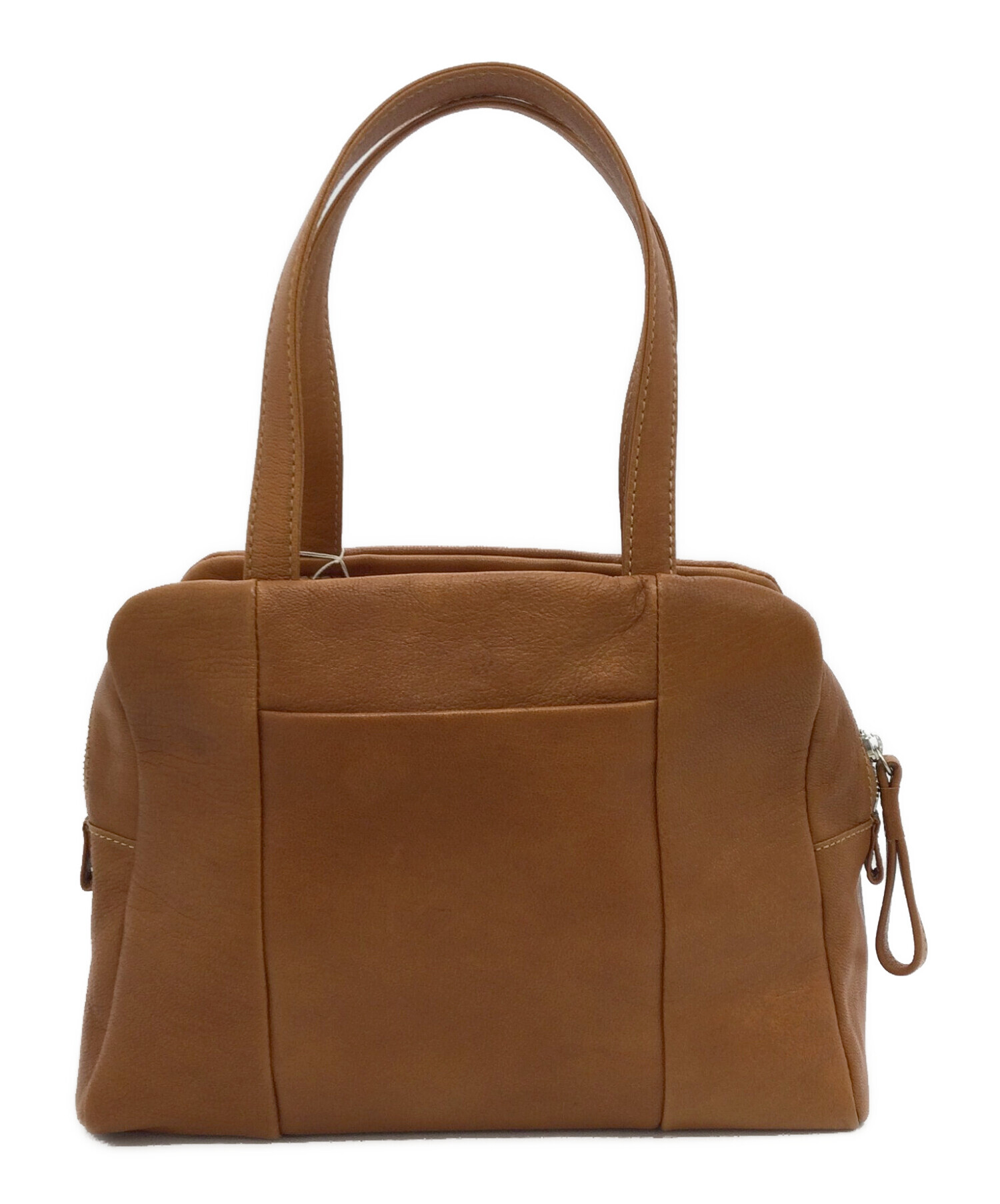 Genten×Plantation ゴートベーシックハンドバッグ ダークブラウン Genten×Plantation ゴートベーシックハンドバッグ ダークブラウン