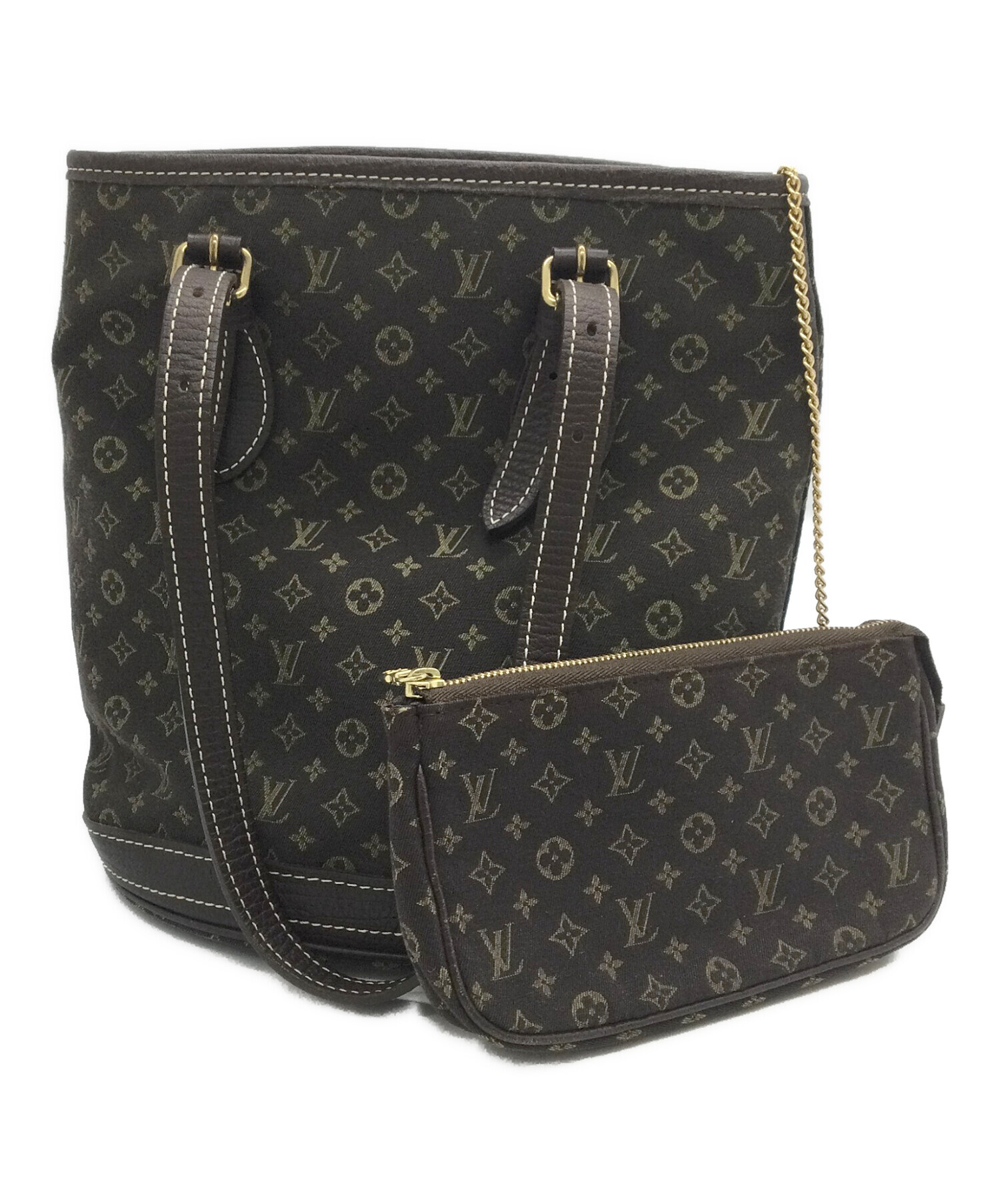 ルイヴィトンハンドバッグ　エベヌ 中古・古着通販】LOUIS VUITTON (ルイ ヴィトン) トートバッグ エベヌ