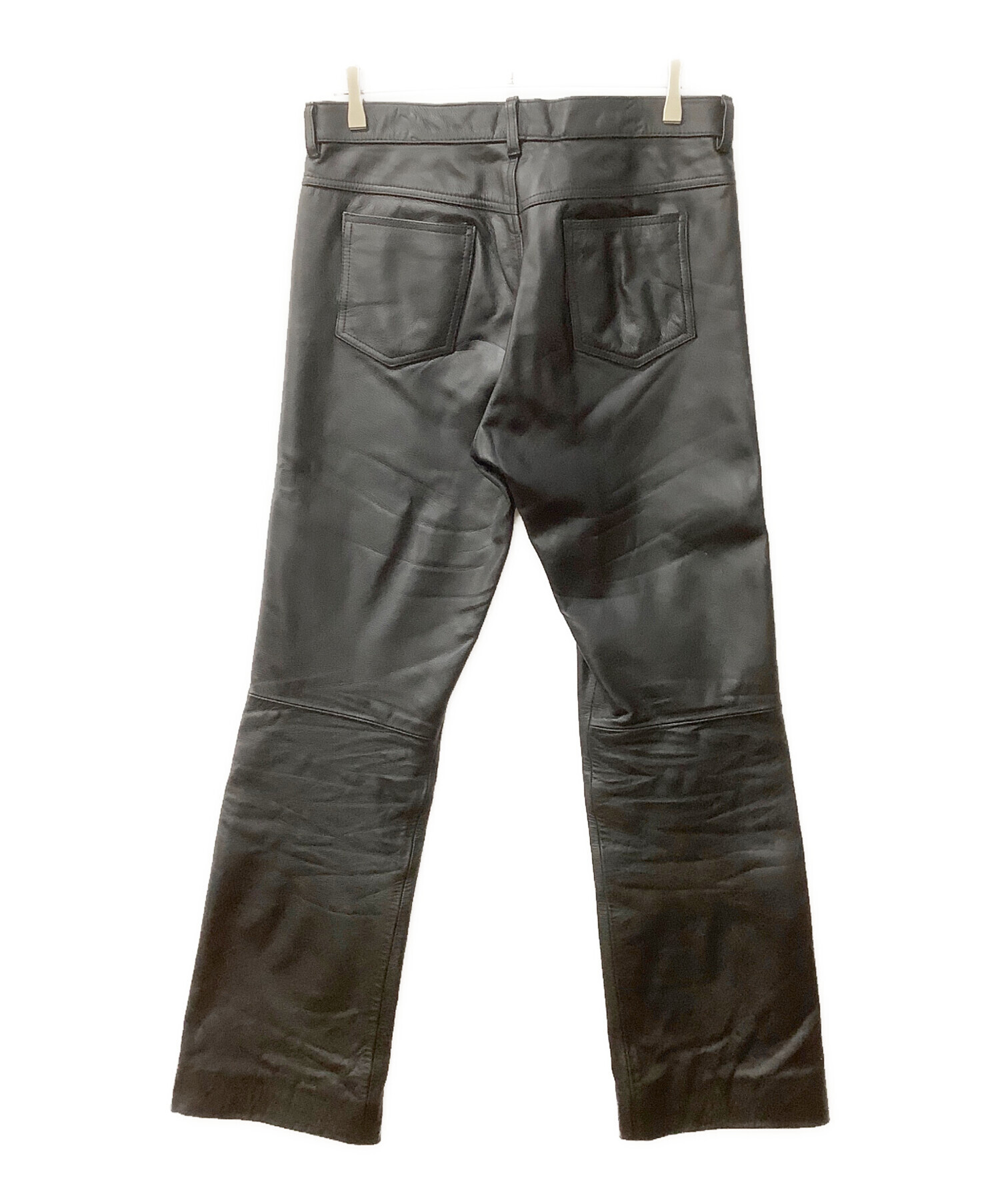 中古・古着通販】Rookie (ルーキー) レザーパンツ ブラック サイズ:LL