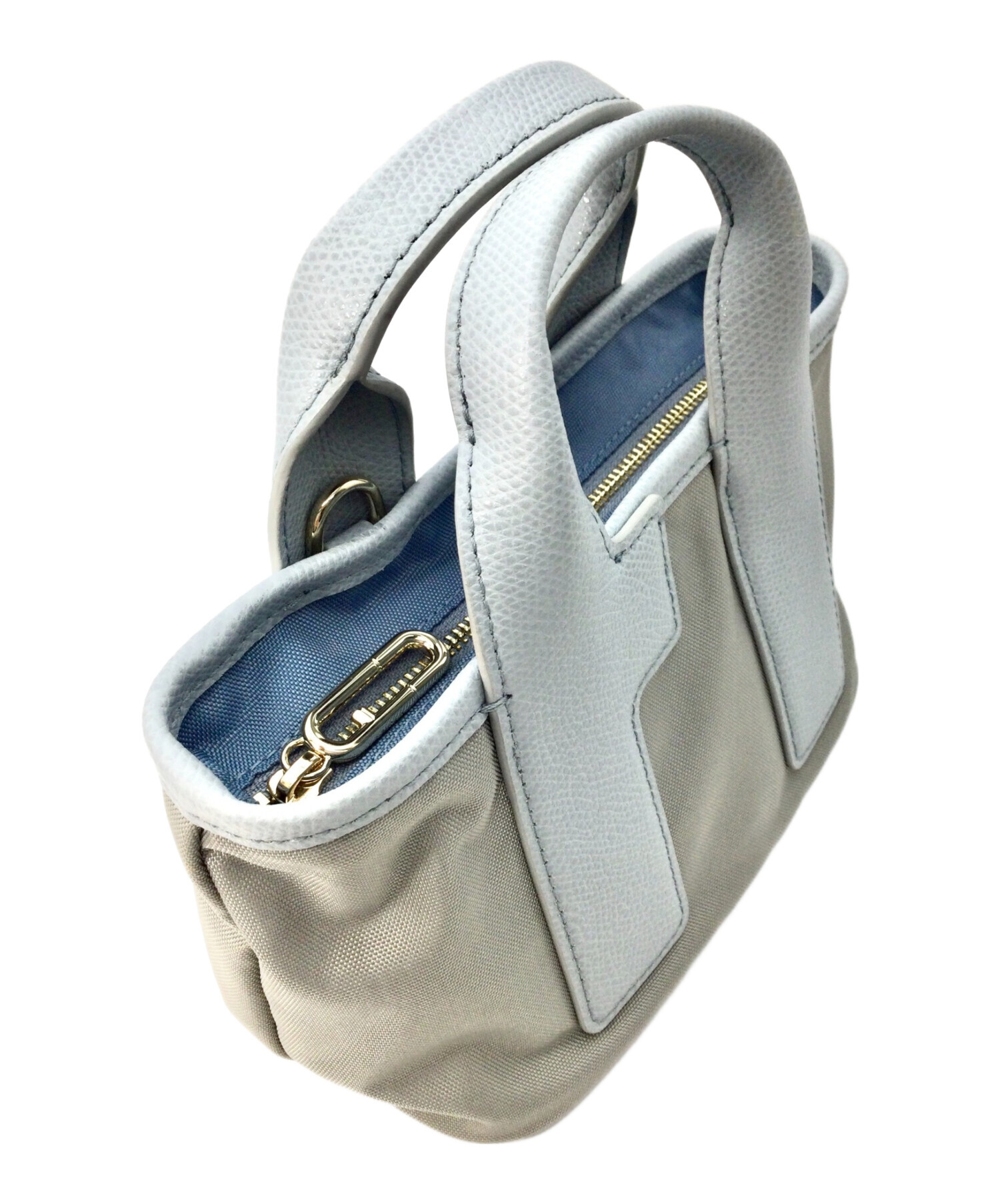 中古・古着通販】FURLA (フルラ) 2wayハンドバッグ ブルー×グレー
