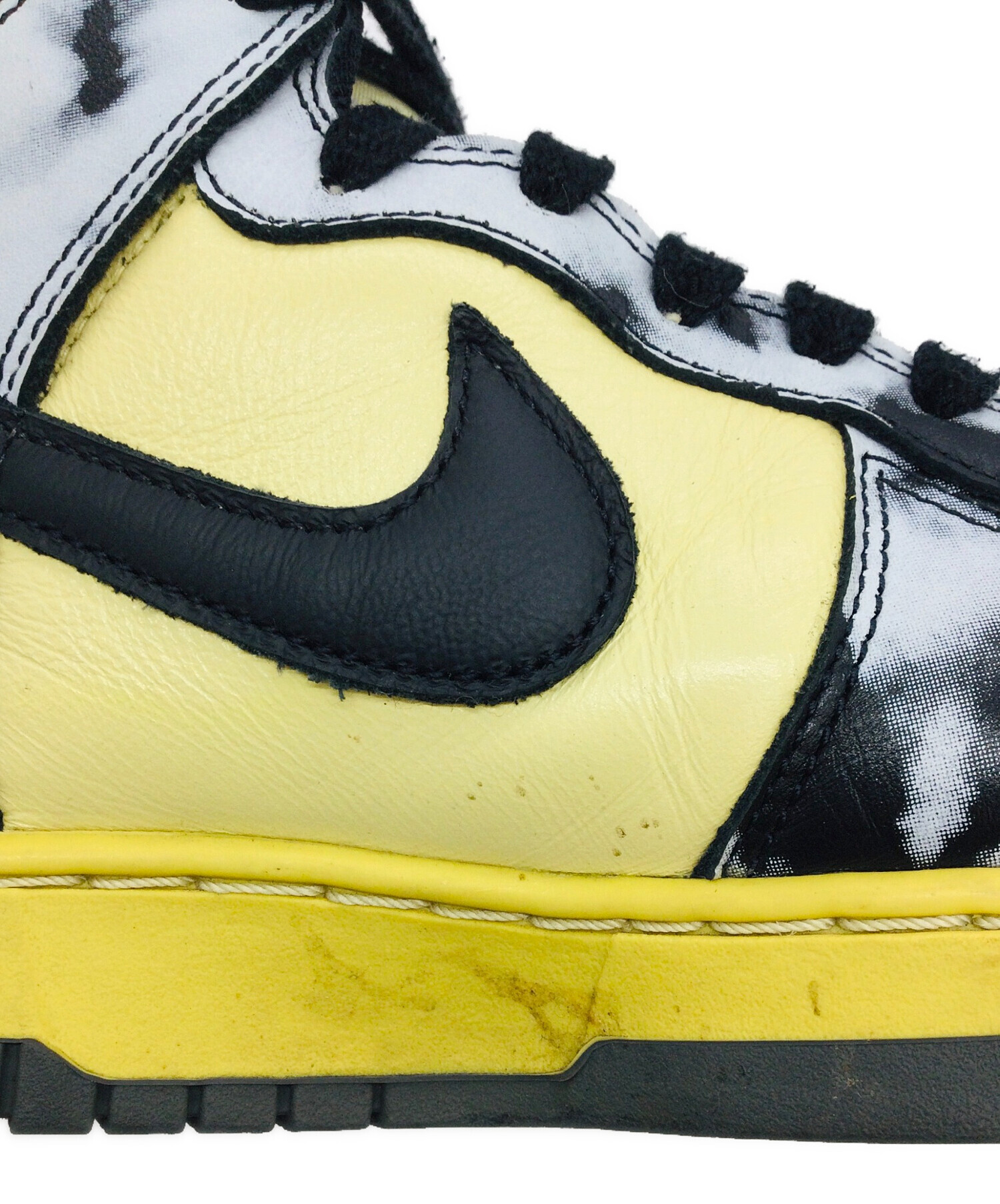 中古レア23cm USED Nike Dunk Hi Premium QS (GS) Scribble Scribbles 