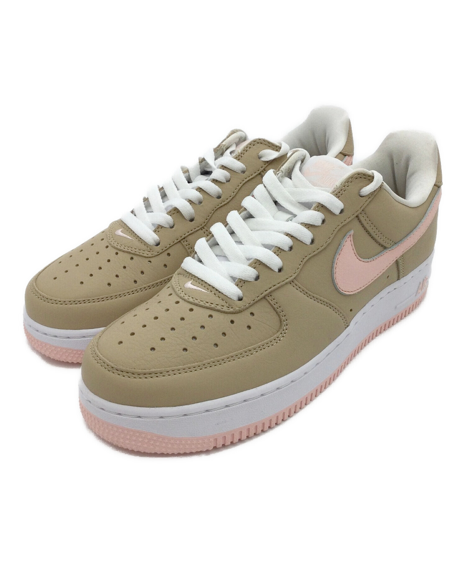 中古・古着通販】NIKE (ナイキ) スニーカー ベージュ×ピンク サイズ 