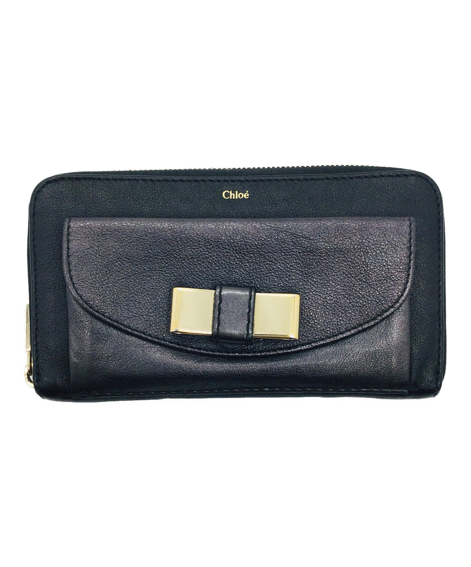 中古・古着通販】Chloe (クロエ) ラウンドファスナー財布 ブラック
