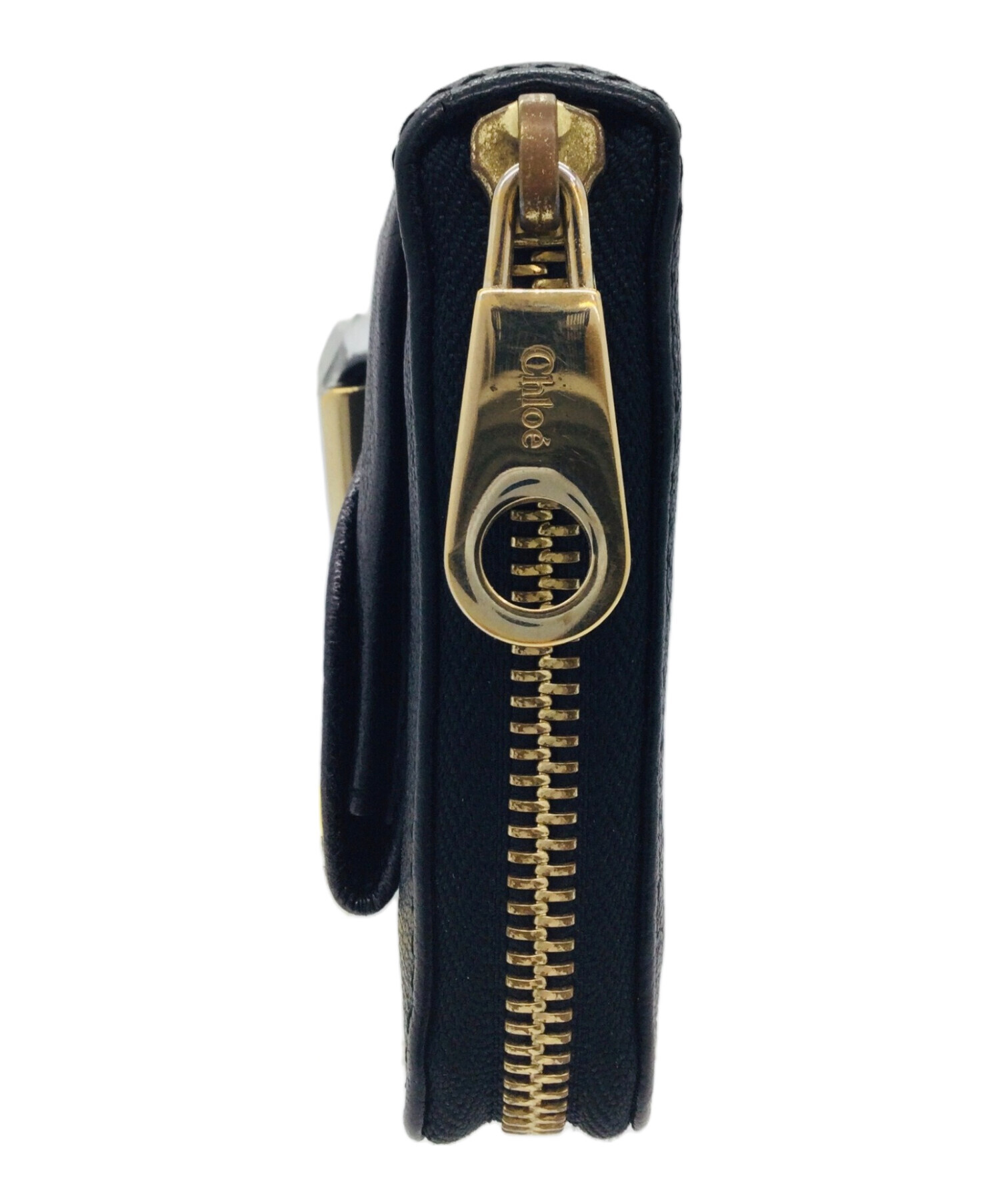 中古・古着通販】Chloe (クロエ) ラウンドファスナー財布 ブラック