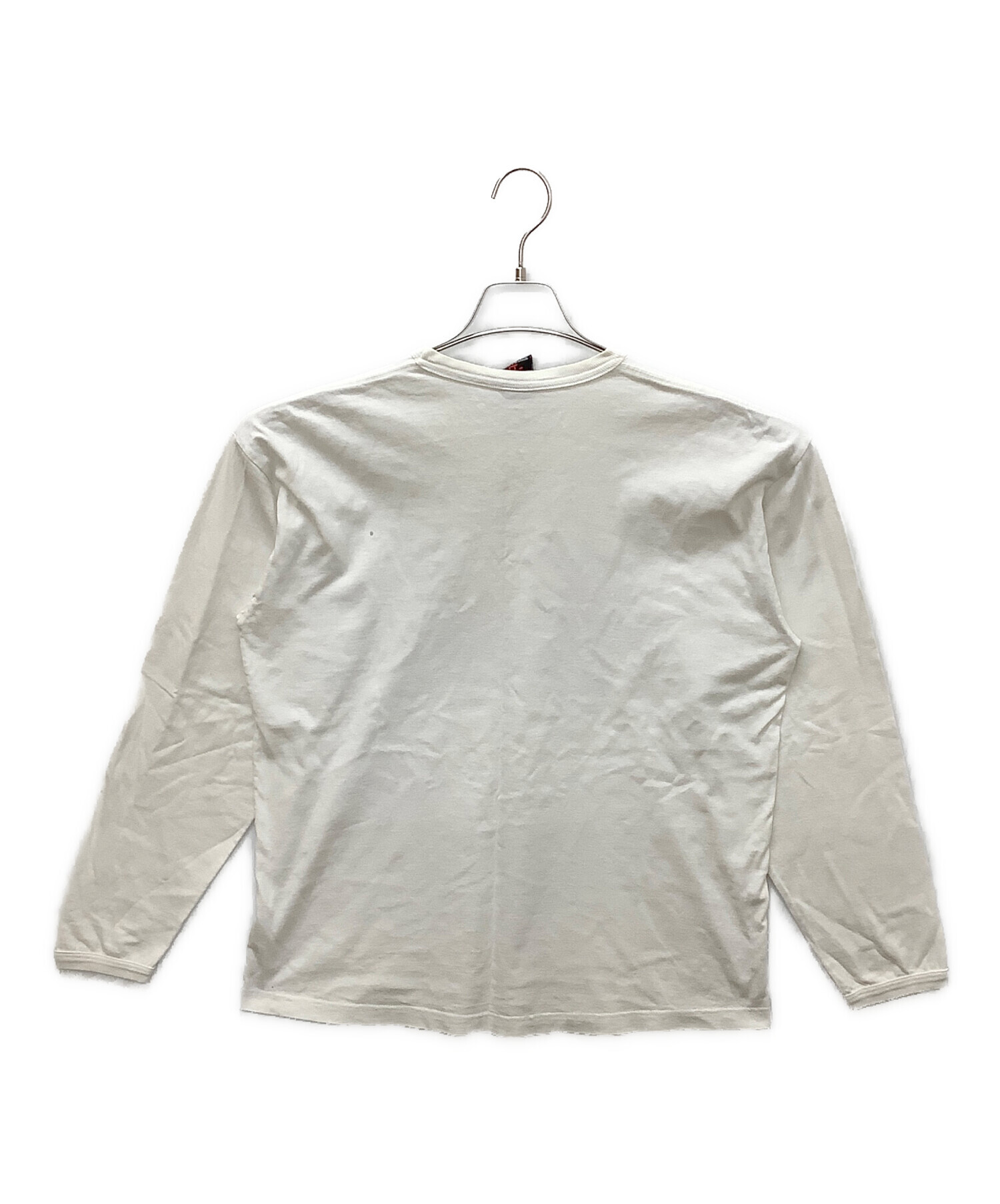 中古・古着通販】stussy (ステューシー) 長袖Tシャツ ホワイト サイズ 