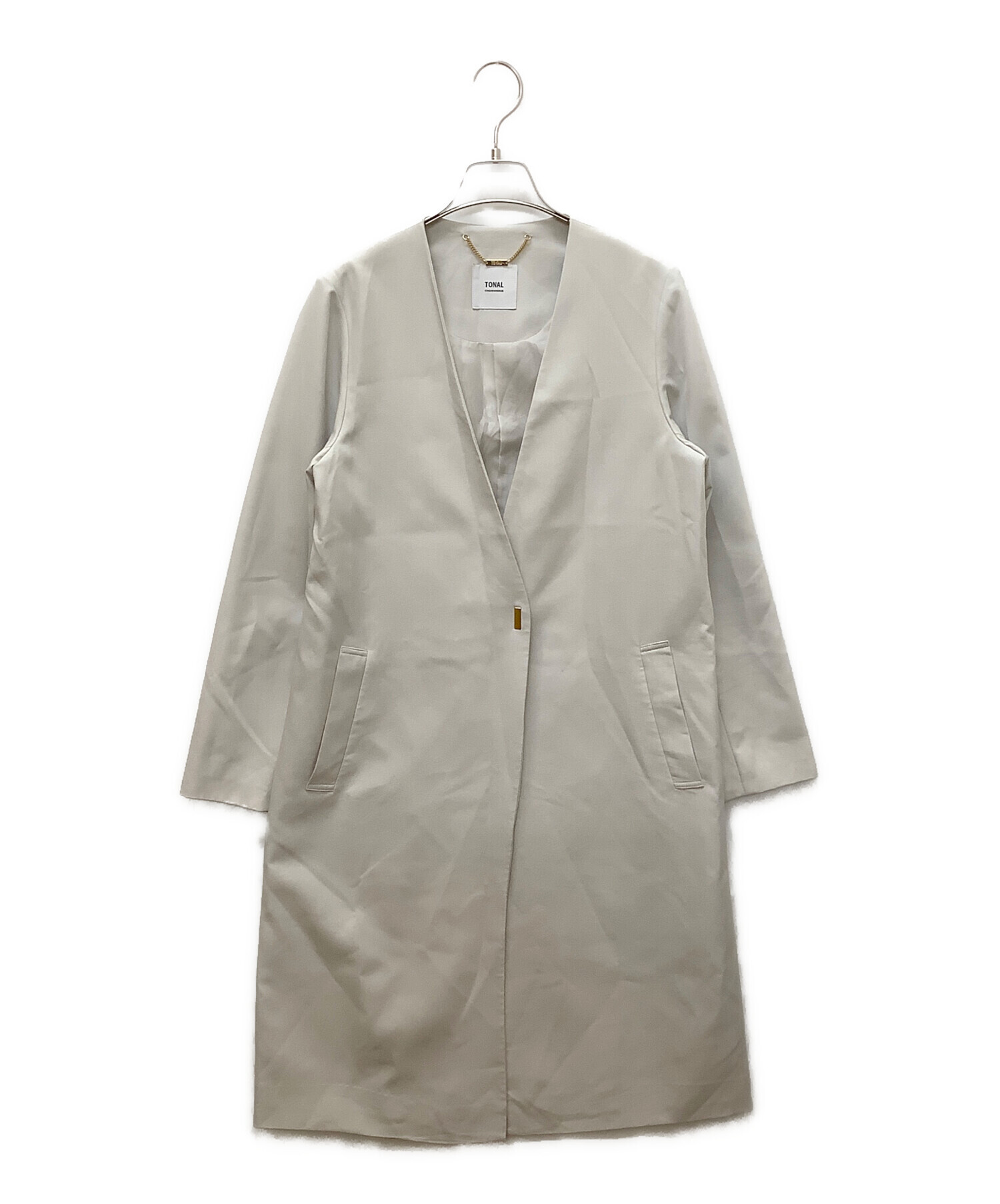 中古・古着通販】TONAL (トーナル) コート ライトグレー サイズ:38 