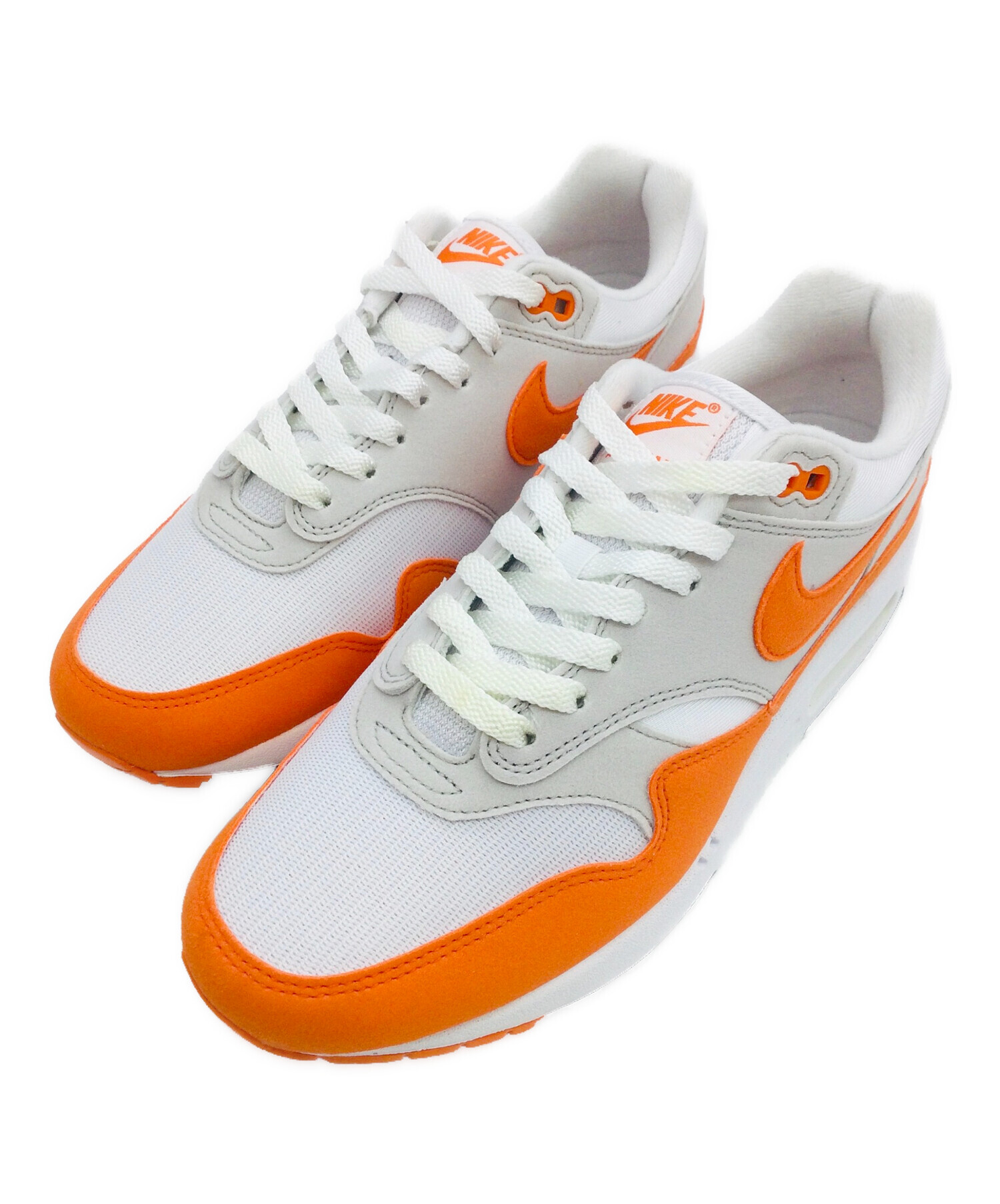 中古・古着通販】NIKE (ナイキ) AIR MAX 1 ホワイト×オレンジ サイズ 