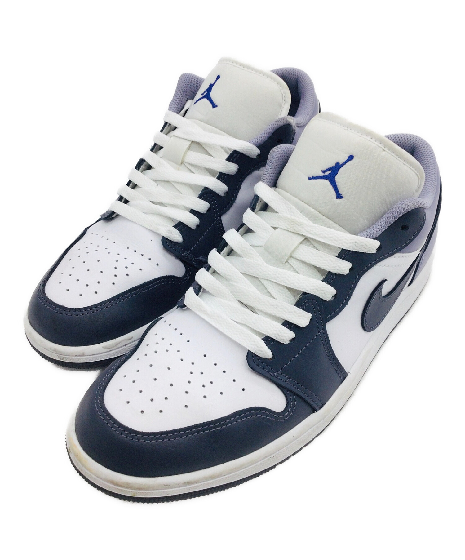 Nike Air Jordan 1 LOW ネイビー/ホワイト 28