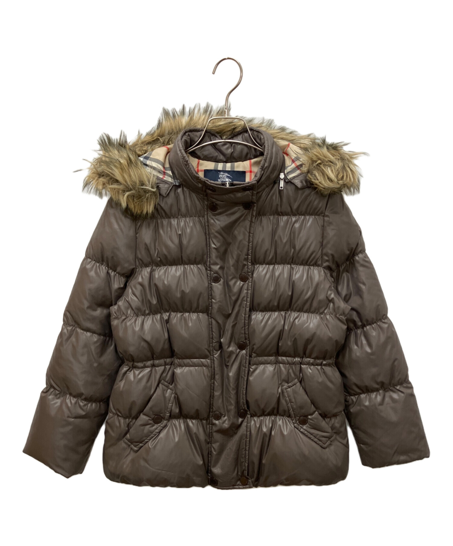 中古・古着通販】BURBERRY (バーバリー) ダウンジャケット グレー 