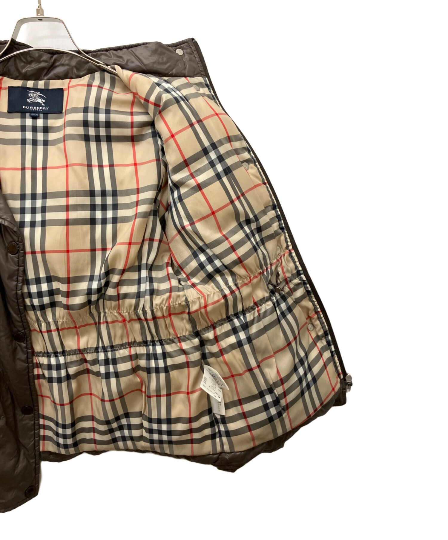中古・古着通販】BURBERRY (バーバリー) ダウンジャケット グレー 