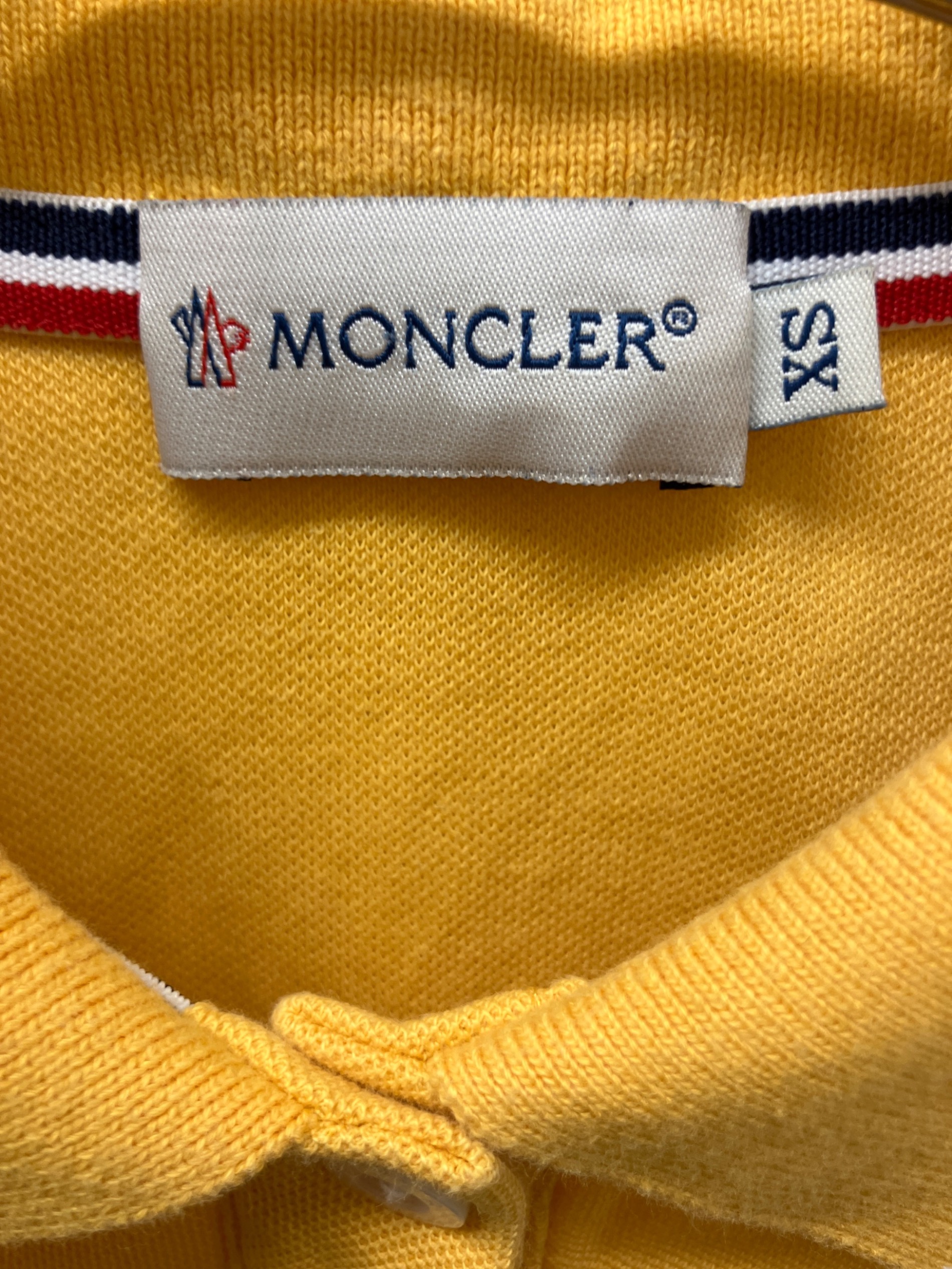 中古・古着通販】MONCLER (モンクレール) ポロシャツ イエロー サイズ