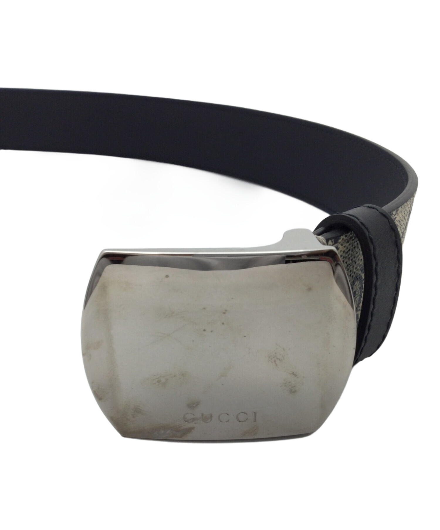 中古・古着通販】GUCCI (グッチ) ベルト ベージュ×ブルー｜ブランド