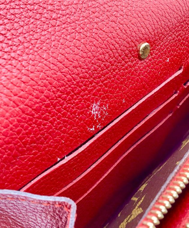 中古・古着通販】LOUIS VUITTON (ルイ ヴィトン) 長財布 レッド