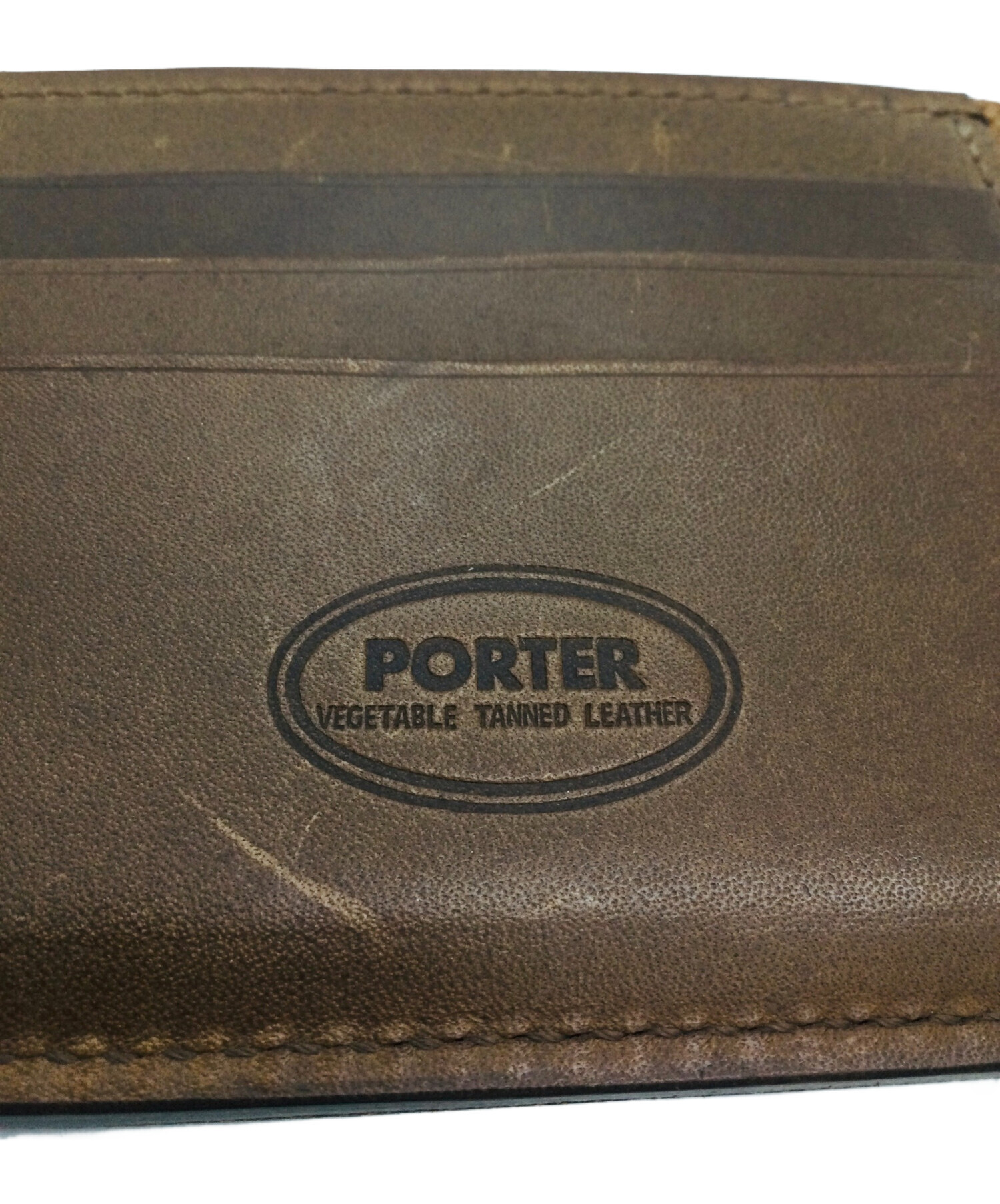 中古・古着通販】PORTER (ポーター) マネークリップ ブラウン