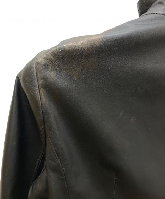 中古・古着通販】BALMAIN (バルマン) レザージャケット ブラック