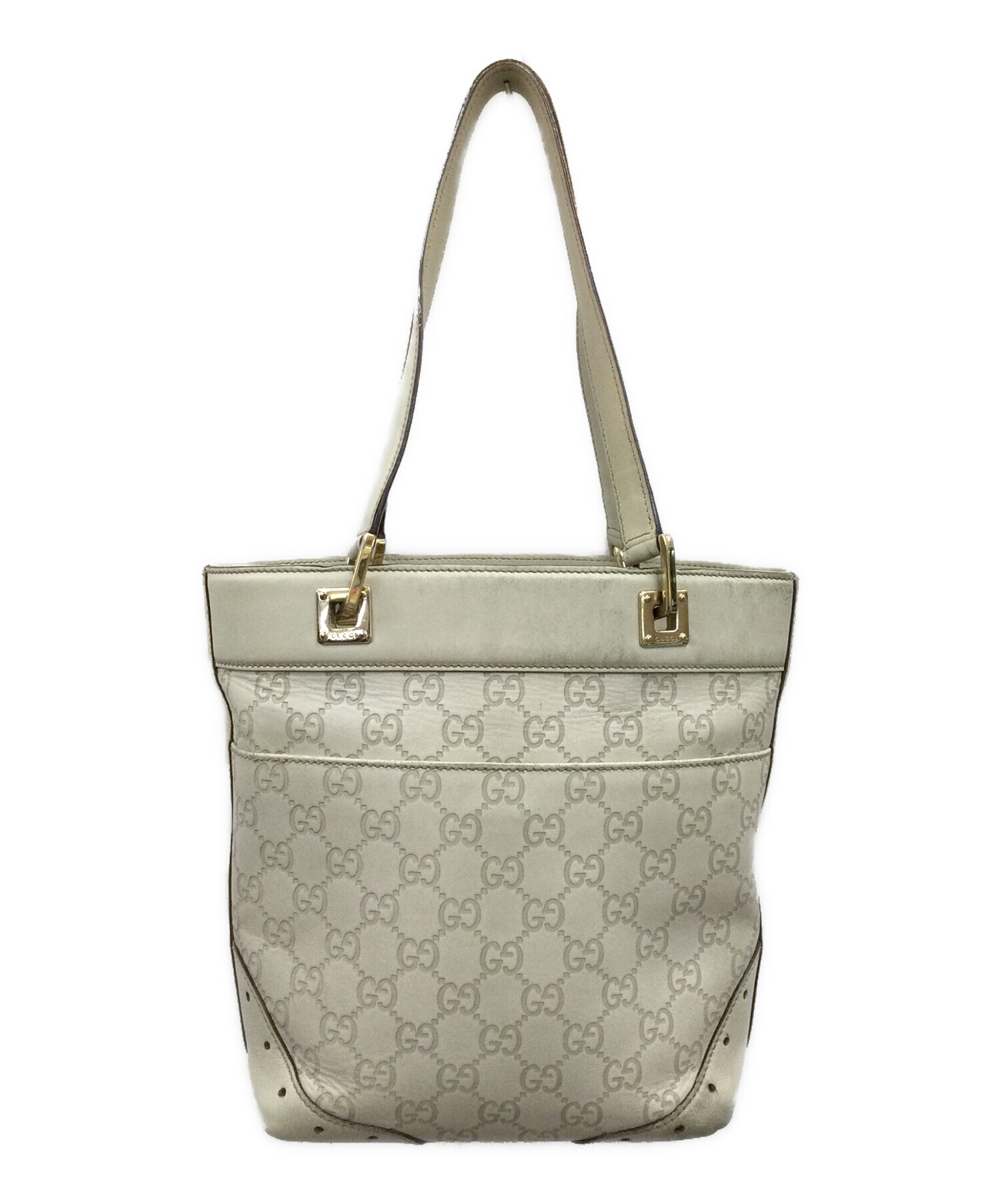 中古・古着通販】GUCCI (グッチ) トートバッグ アイボリー｜ブランド 