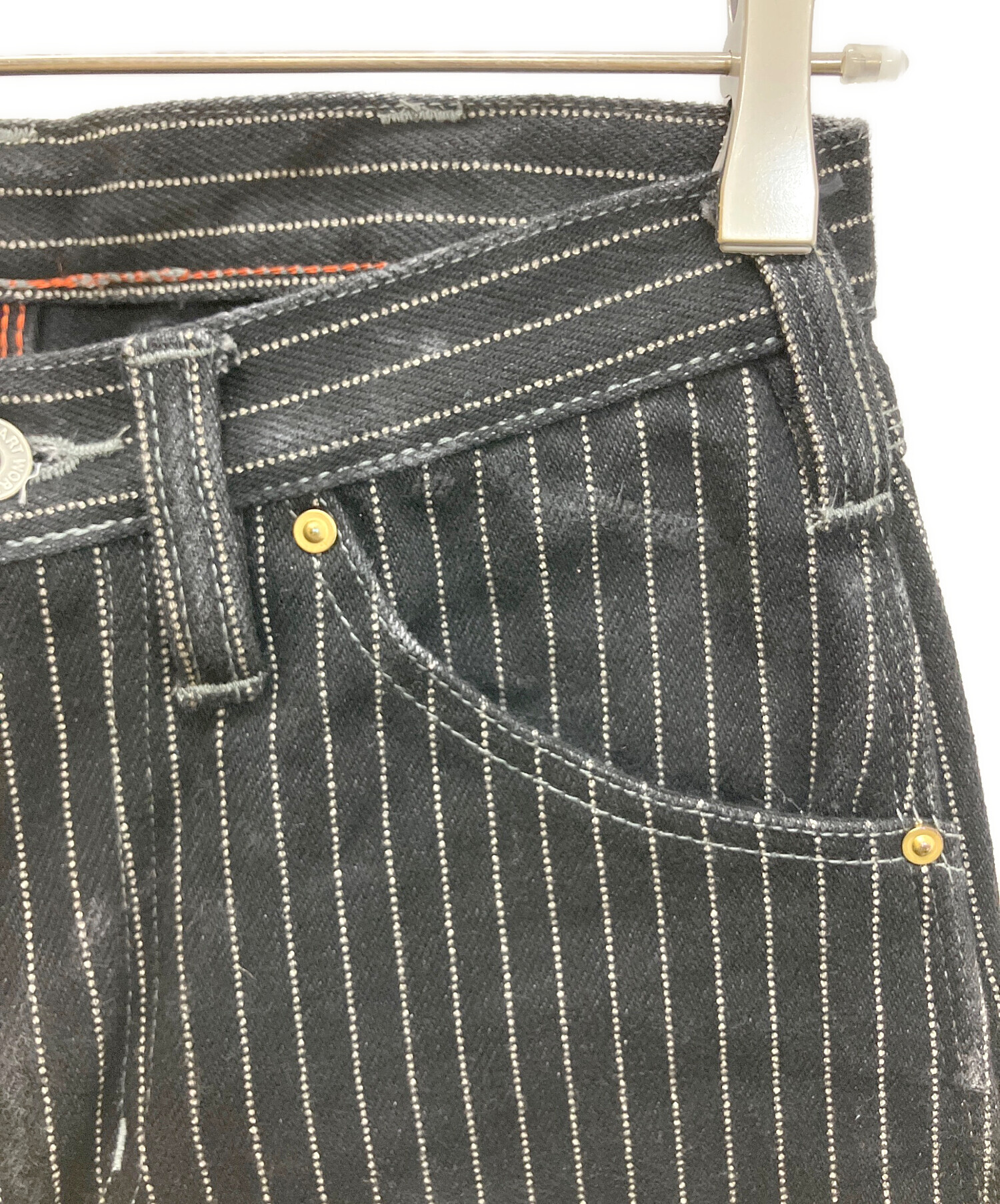 廃盤 アイアンハート インディゴ×ブラック 19oz w34 曜日割引対象外