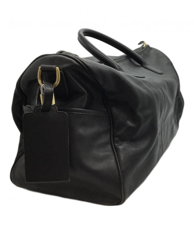 COACH ブラックレザーボストンバッグ 新品未使用 中古・古着通販】COACH (コーチ) ボストンバッグ ブラック｜ブランド