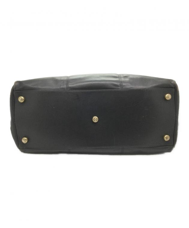 COACH ボストンバッグ 黒 美品 中古 数回使用 美品 COACH ボストンバッグ ブラック 2way ブラック レザー 旅行