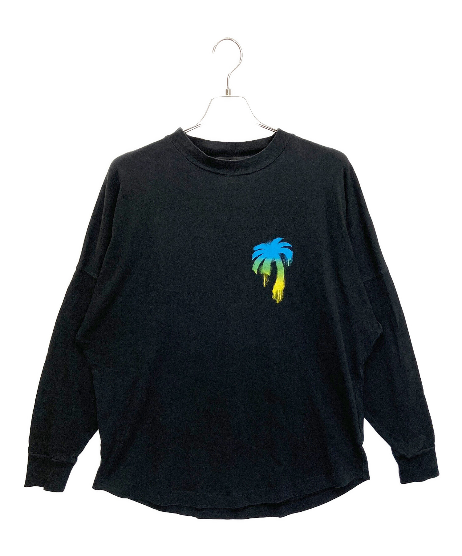 Palm Angels (パームエンジェルス) プリント クルーネック 長袖 T