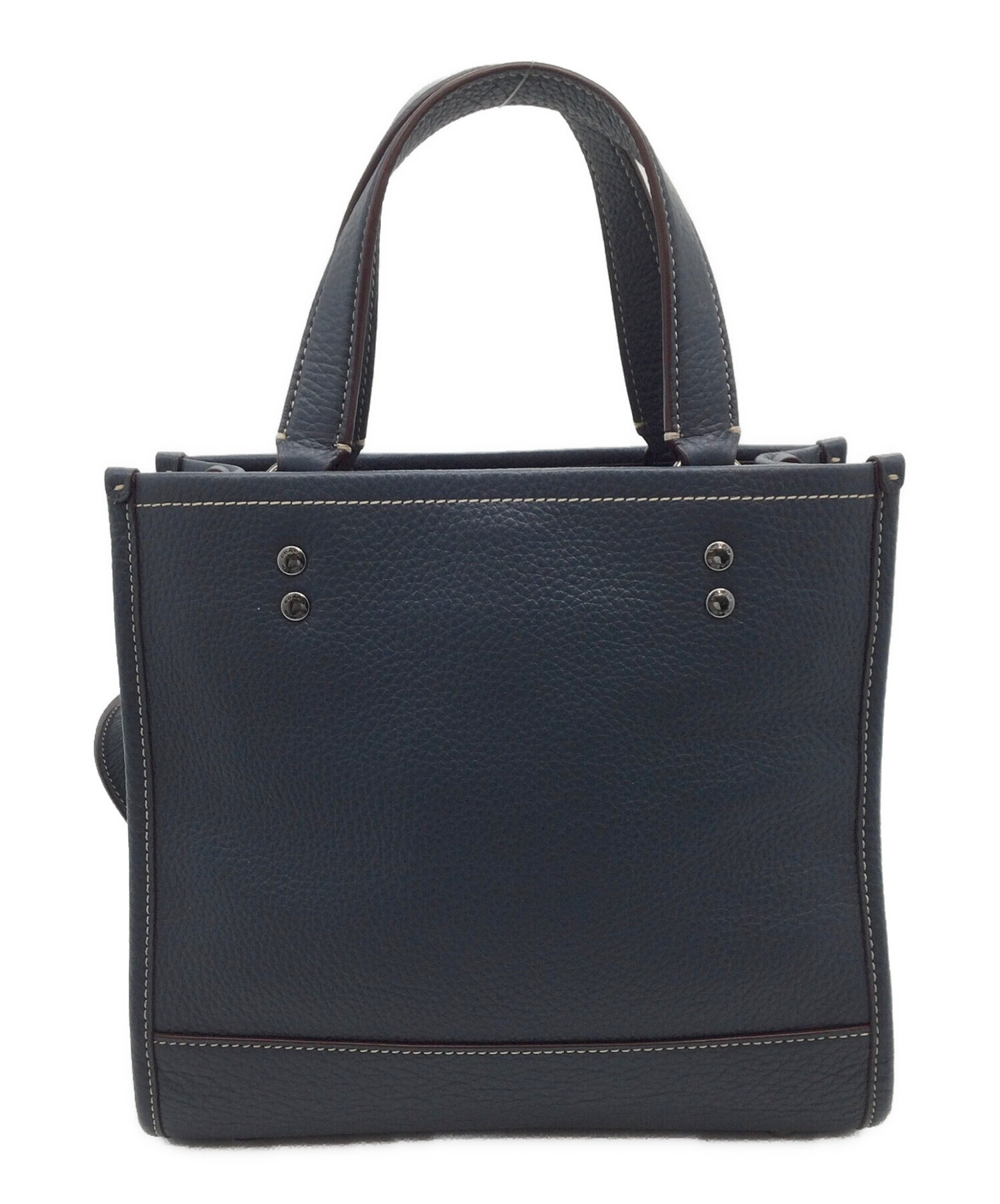 COACH 2WAYバッグ 中古・古着通販】COACH (コーチ) 2WAYバッグ ネイビー｜ブランド・古着