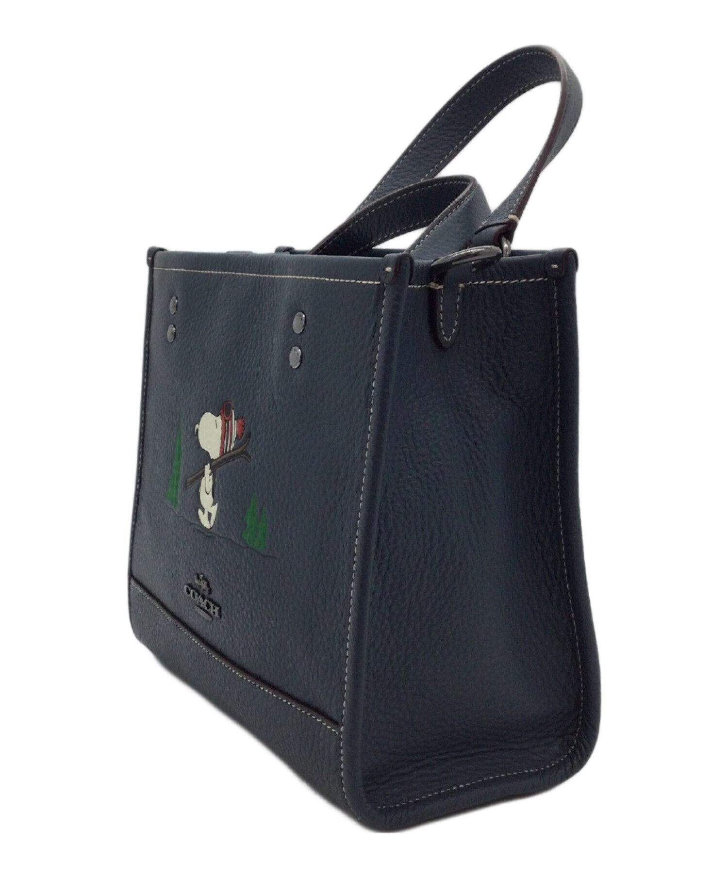 中古・古着通販】COACH (コーチ) 2WAYバッグ ネイビー｜ブランド・古着