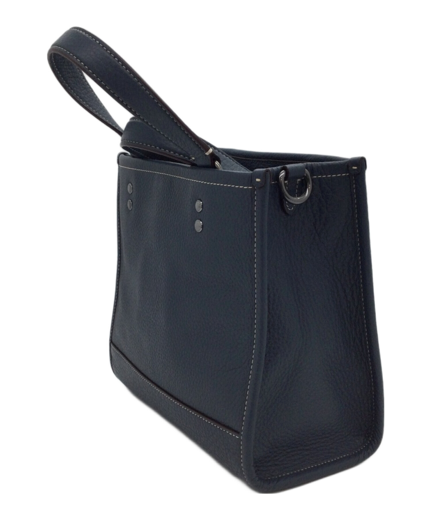 COACH 2WAYバッグ 中古・古着通販】COACH (コーチ) 2WAYバッグ ネイビー｜ブランド・古着