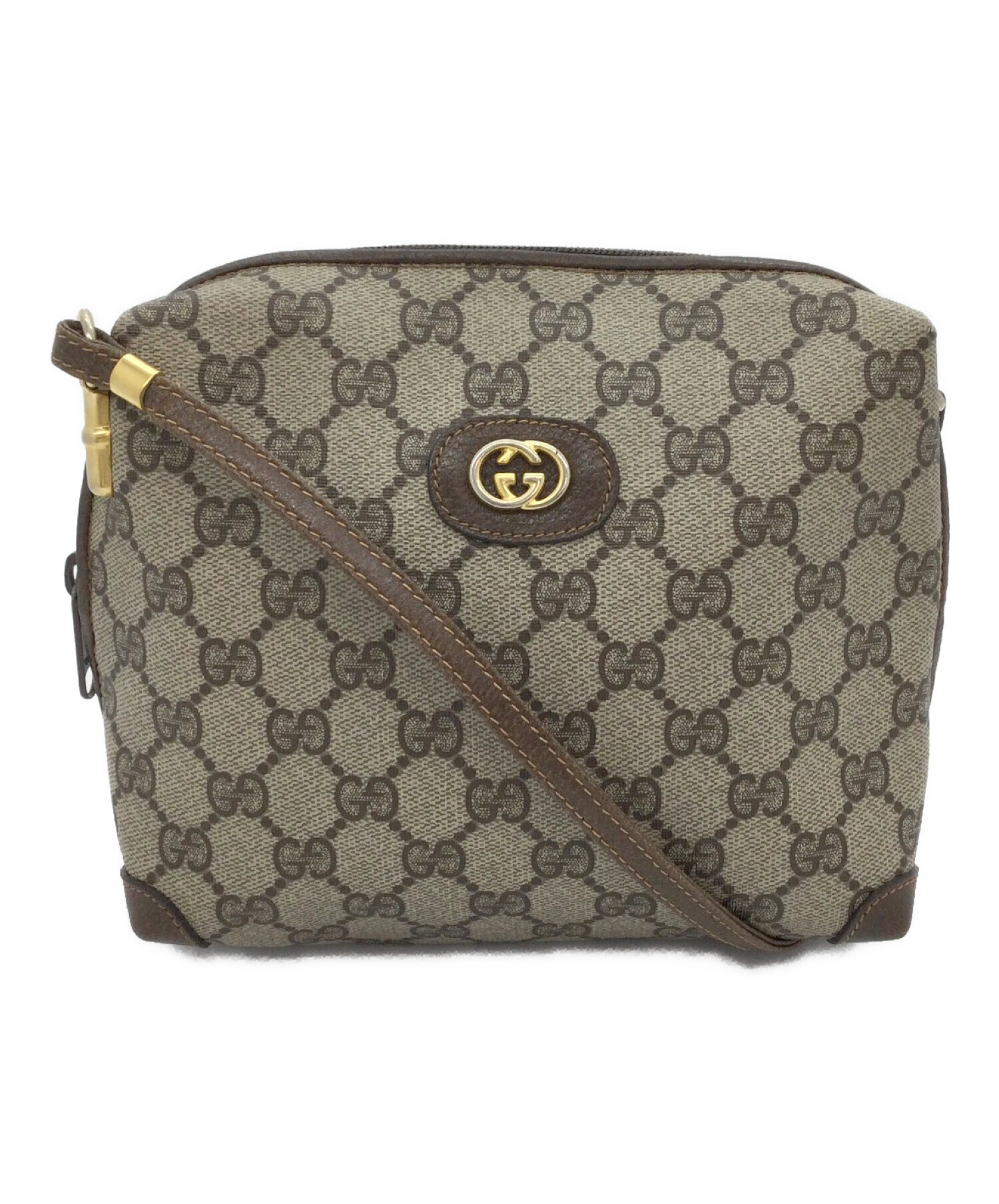 【美品】Gucci ダークグレー ショルダーバッグ 中古・古着通販】GUCCI (グッチ) ショルダーバッグ グレー｜ブランド