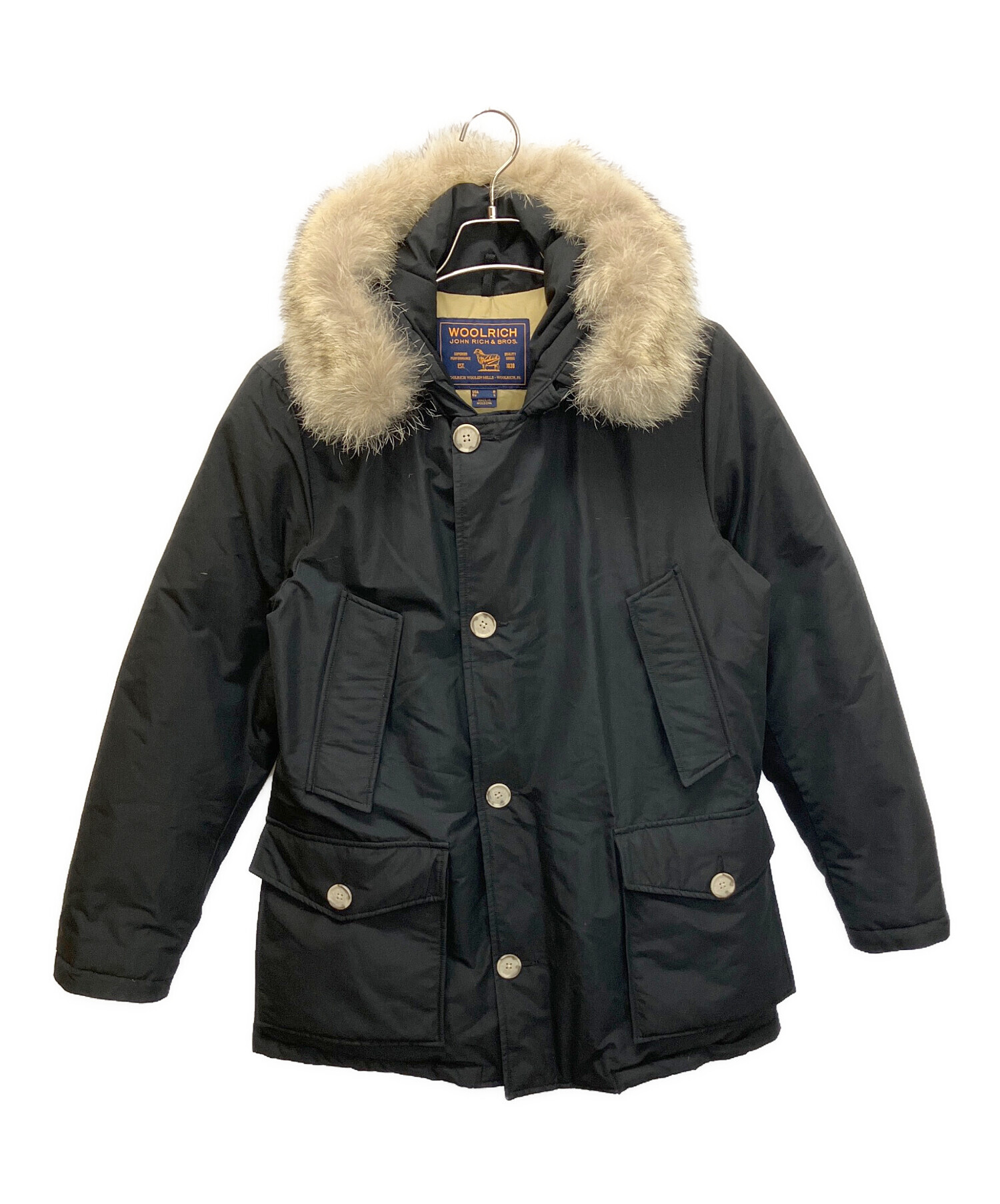 中古・古着通販】WOOLRICH (ウールリッチ) ダウンジャケット ブラック 