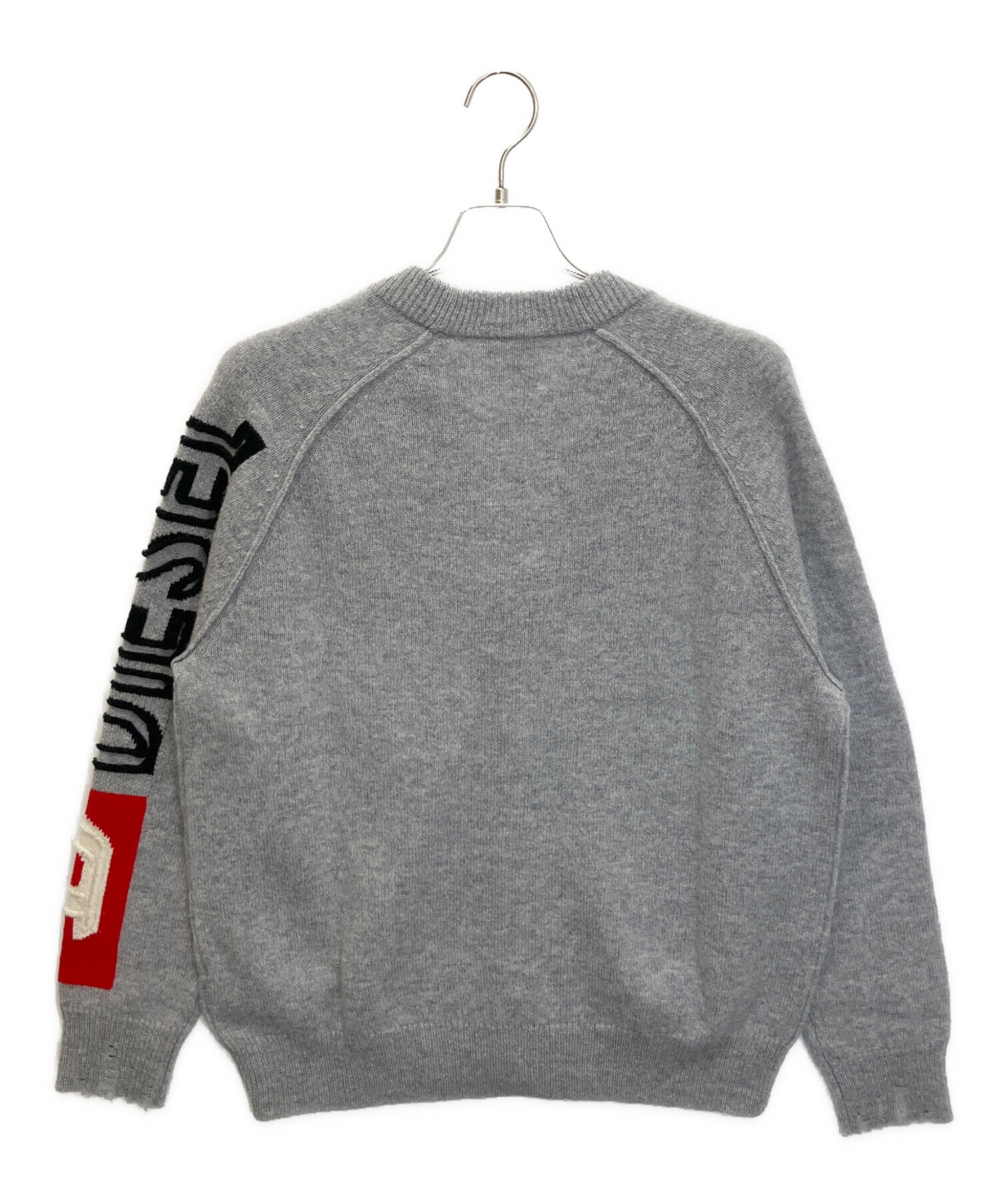 中古・古着通販】DIESEL (ディーゼル) A12369 厚手カーディガン グレー