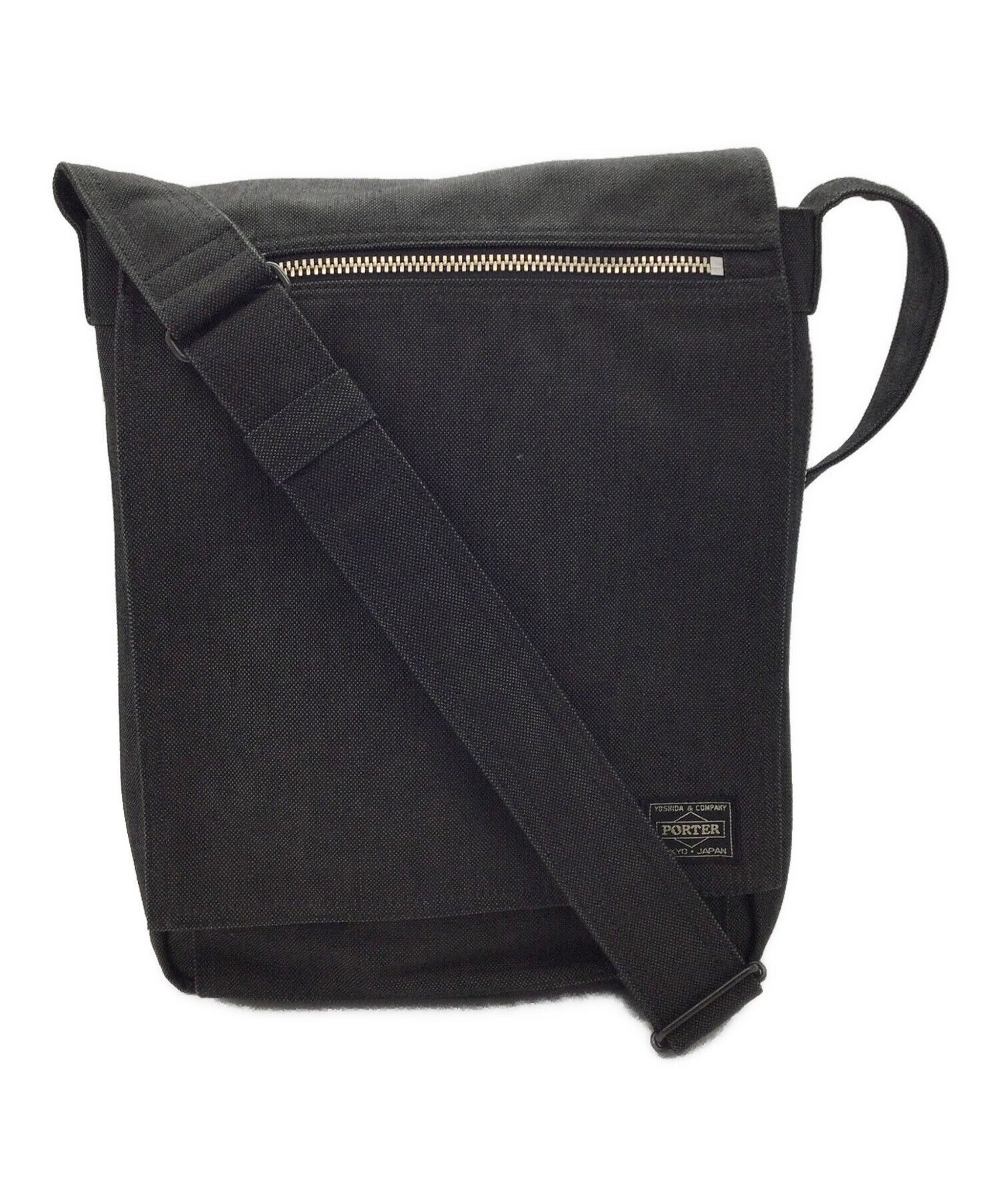 希少美品級　PORTER ポーター ショルダーバッグM　メタルロゴ　鉄紺色 中古・古着通販】PORTER (ポーター) ショルダーバッグ｜ブランド・古着