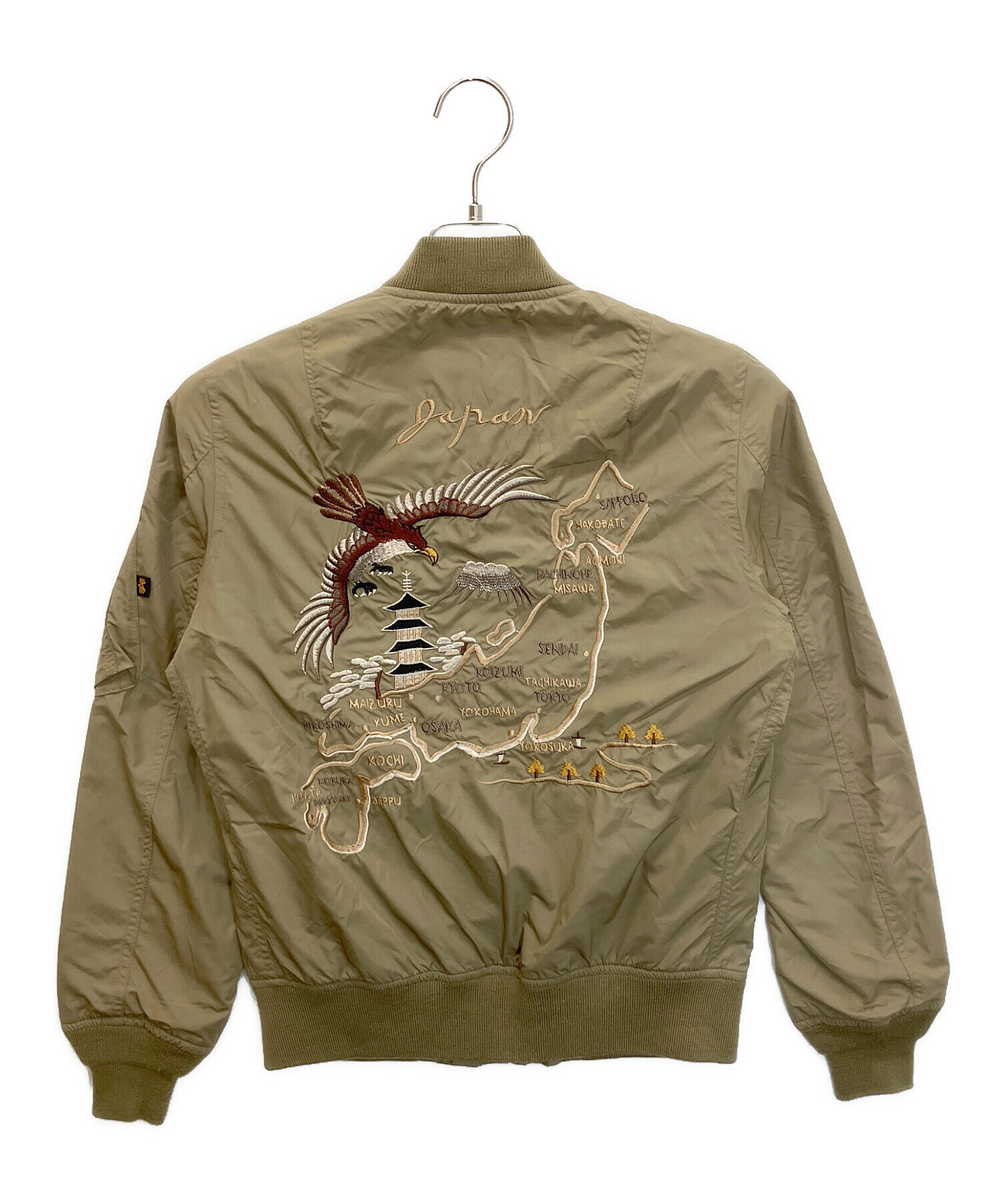 中古・古着通販】ALPHA (アルファ) 3A382 スカジャン カーキ サイズ:S