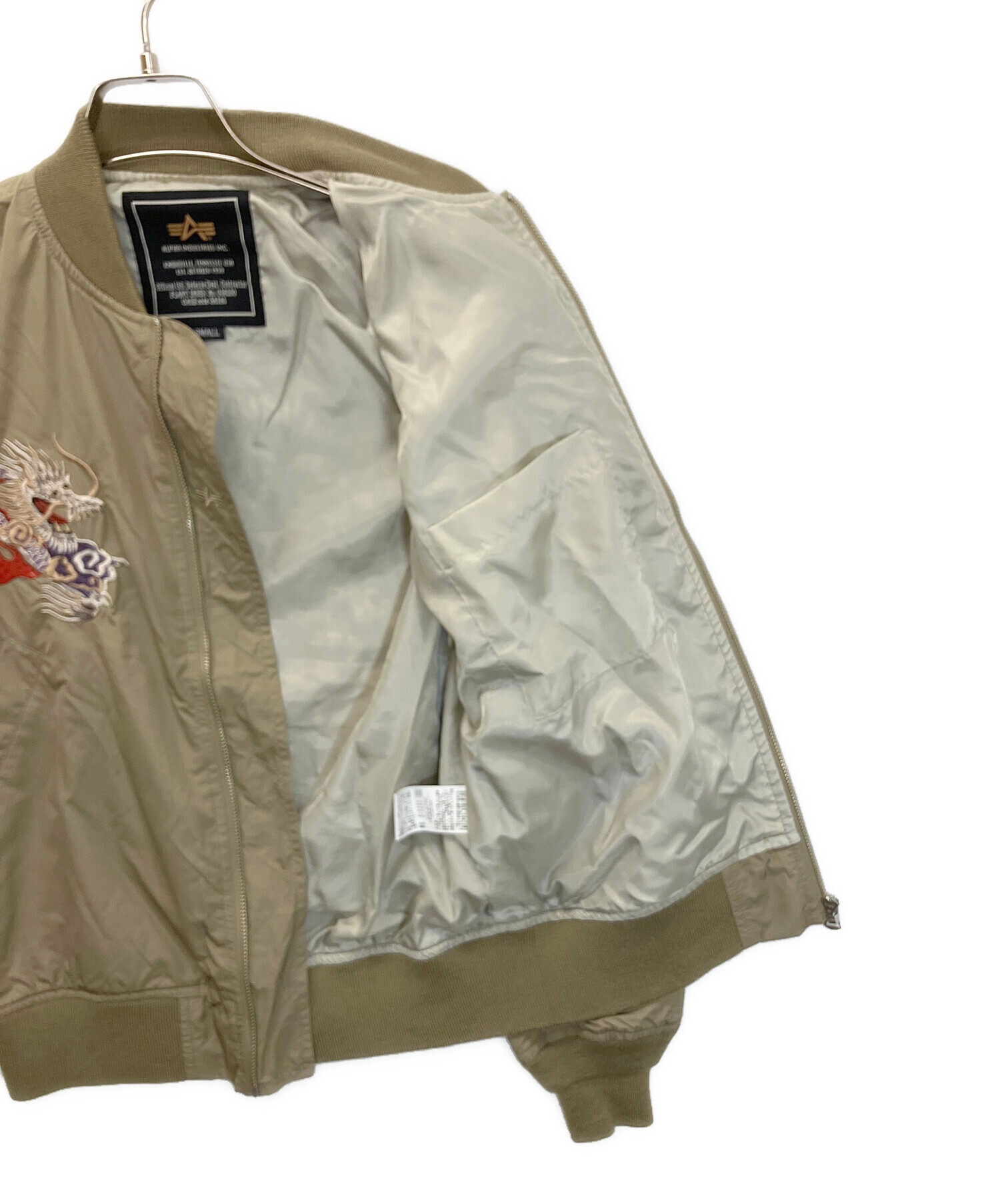 中古・古着通販】ALPHA (アルファ) 3A382 スカジャン カーキ サイズ:S 