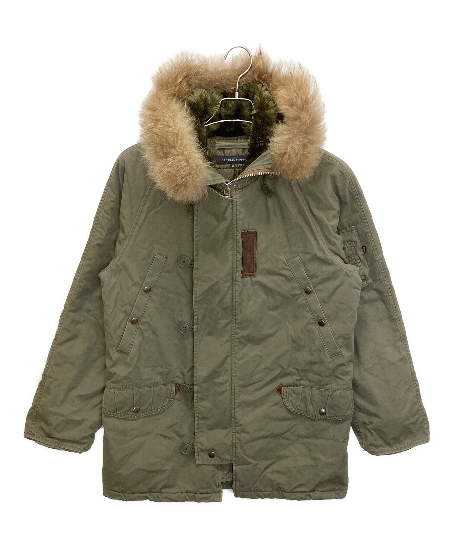 中古・古着通販】ALPHA (アルファ) モッズコート カーキ サイズ:M