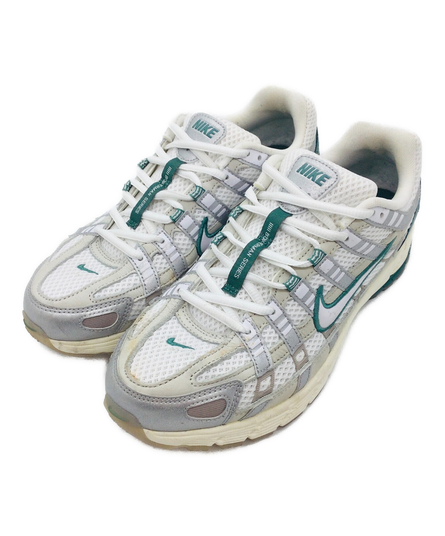中古・古着通販】NIKE (ナイキ) P-6000 PRM ホワイト×グリーン サイズ 