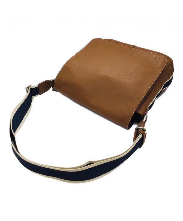 中古・古着通販】COACH (コーチ) ショルダーバッグ ブラウン×ネイビー