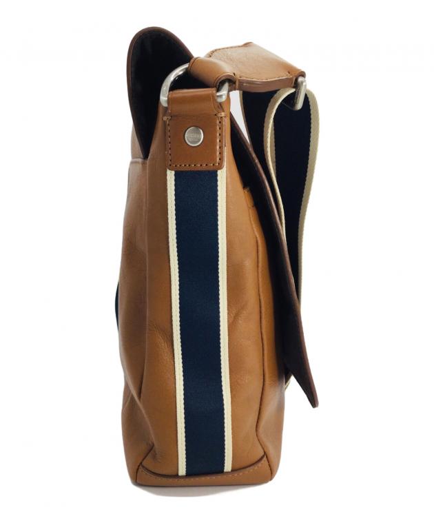 Coach ショルダーバッグ ブラウン/ネイビー 中古・古着通販】COACH (コーチ) ショルダーバッグ ブラウン×ネイビー
