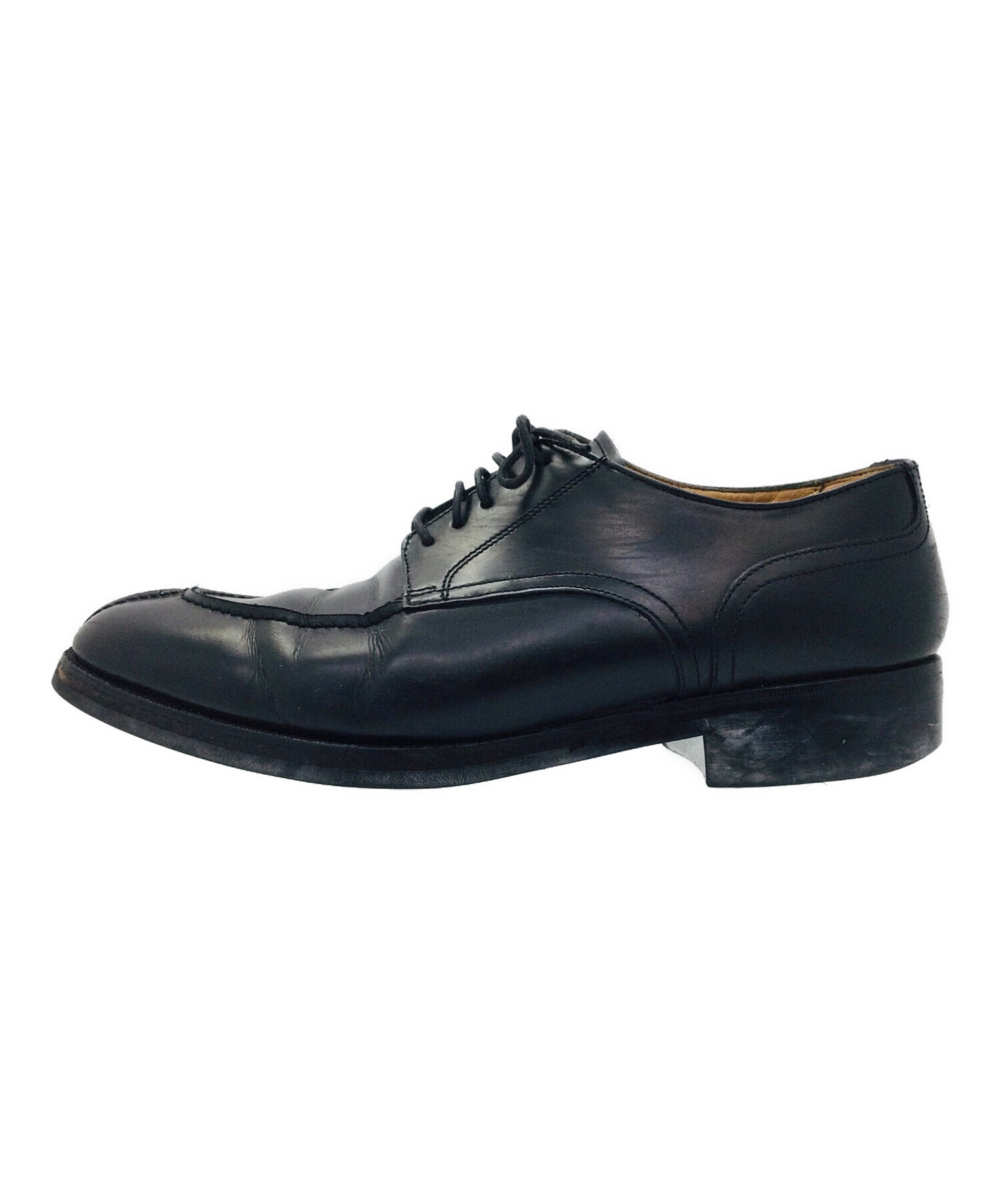 未使用!! メルミン ONLY別注　uチップ ドレスシューズ US7 中古・古着通販】MEERMIN (メルミン) Uチップシューズ ブラック サイズ