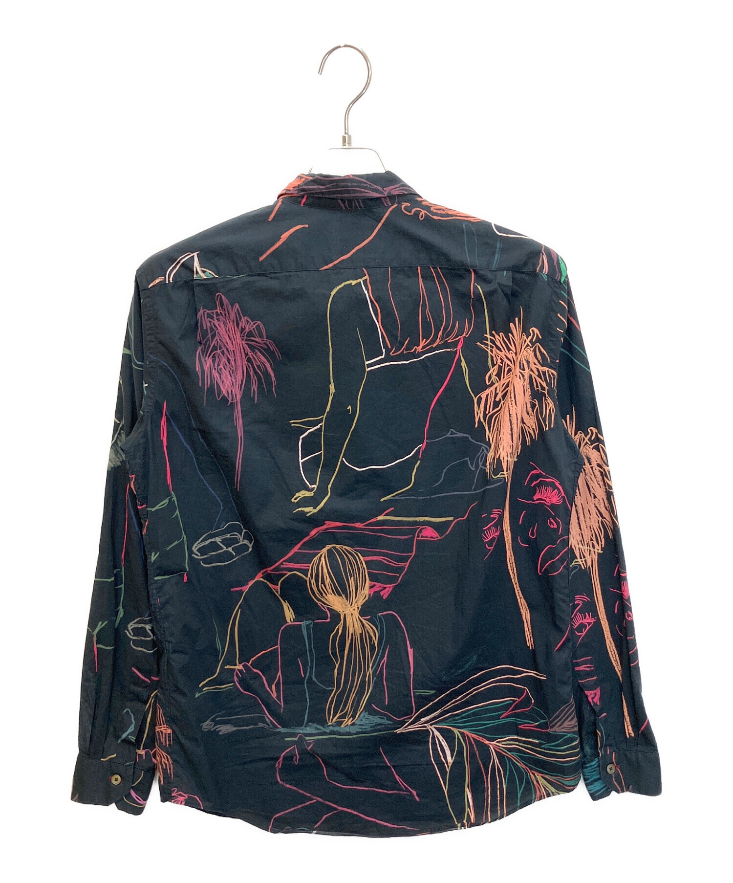 中古・古着通販】PAUL SMITH (ポールスミス) 長袖シャツ ブラック 