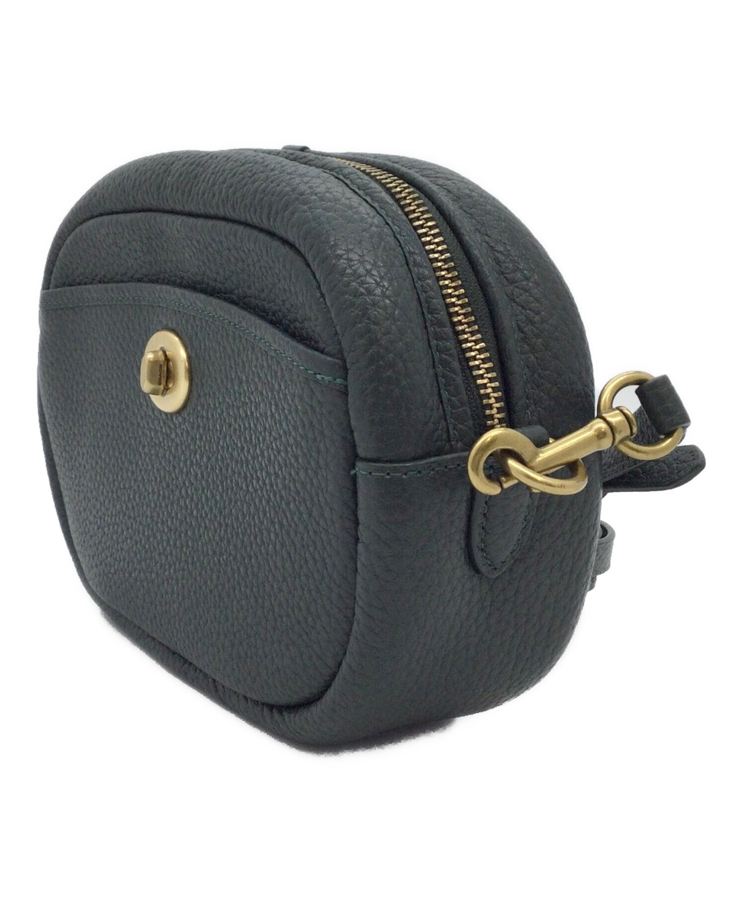 中古・古着通販】COACH (コーチ) ショルダーバッグ ダークグリーン 