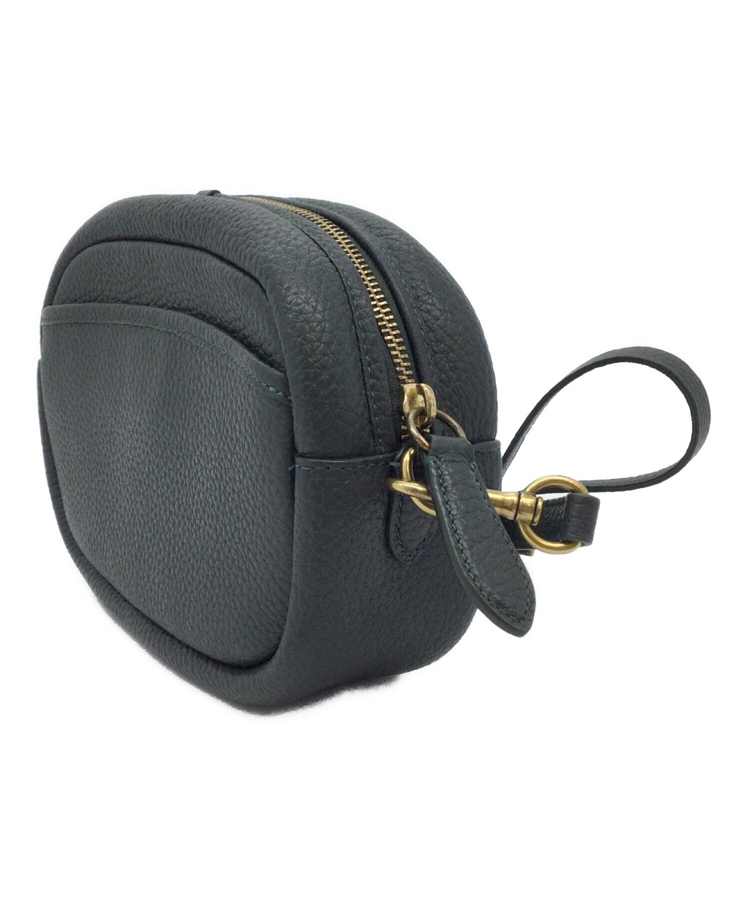 中古・古着通販】COACH (コーチ) ショルダーバッグ ダークグリーン 