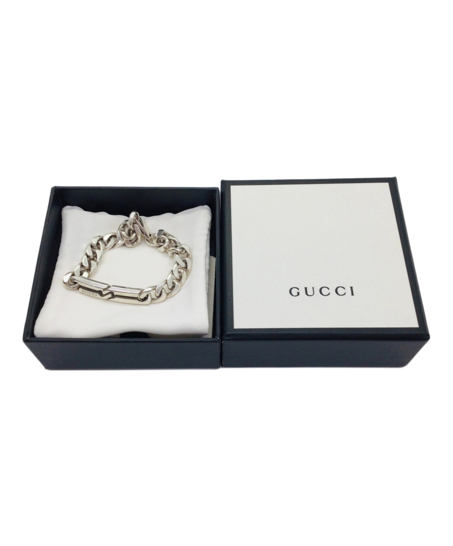未使用　GUCCI グッチ　ブレスレット 中古・古着通販】GUCCI (グッチ) ブレスレット シルバー｜ブランド